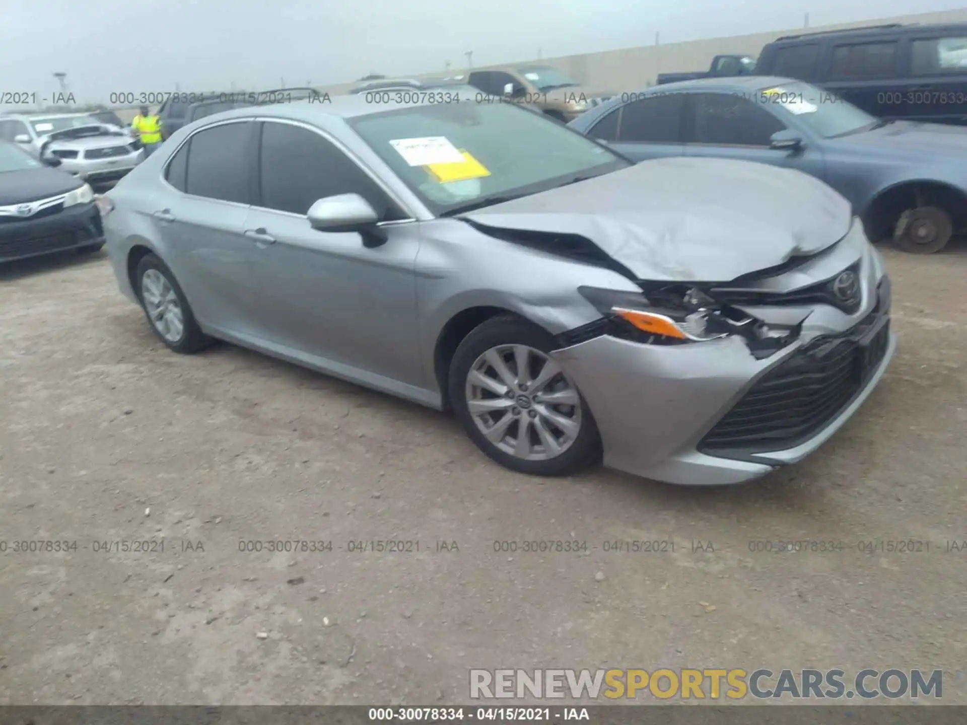 1 Photograph of a damaged car 4T1B11HKXKU688467 TOYOTA CAMRY 2019