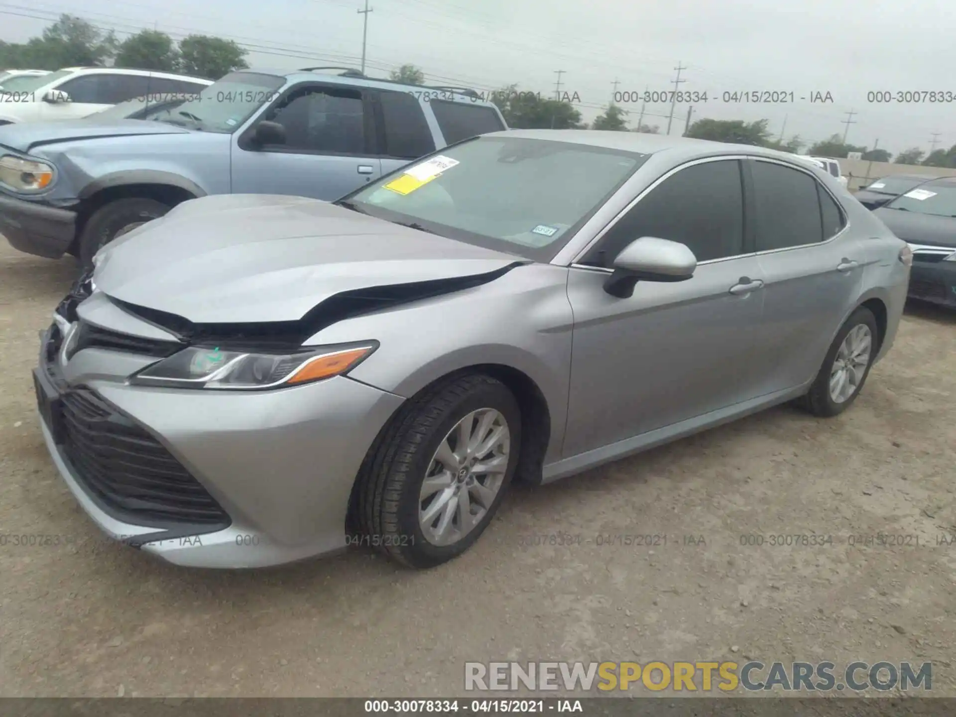 2 Photograph of a damaged car 4T1B11HKXKU688467 TOYOTA CAMRY 2019