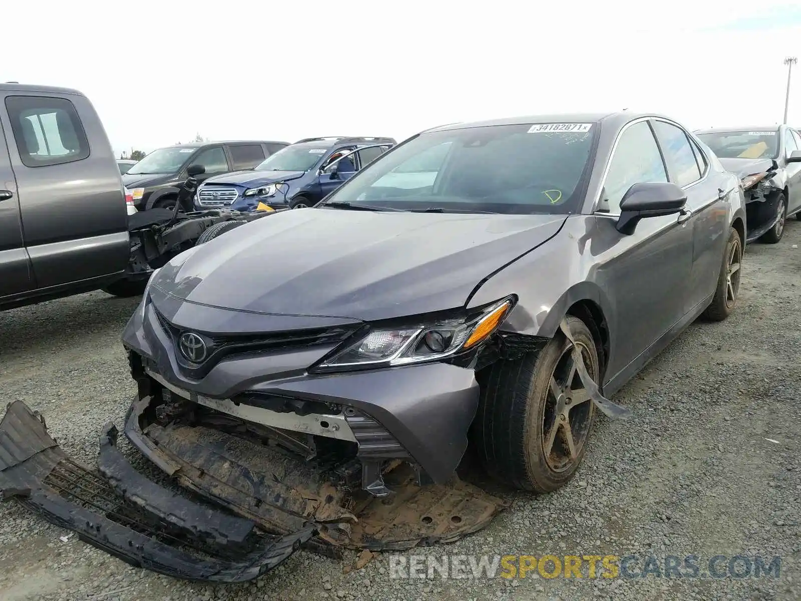 2 Photograph of a damaged car 4T1B11HKXKU691160 TOYOTA CAMRY 2019