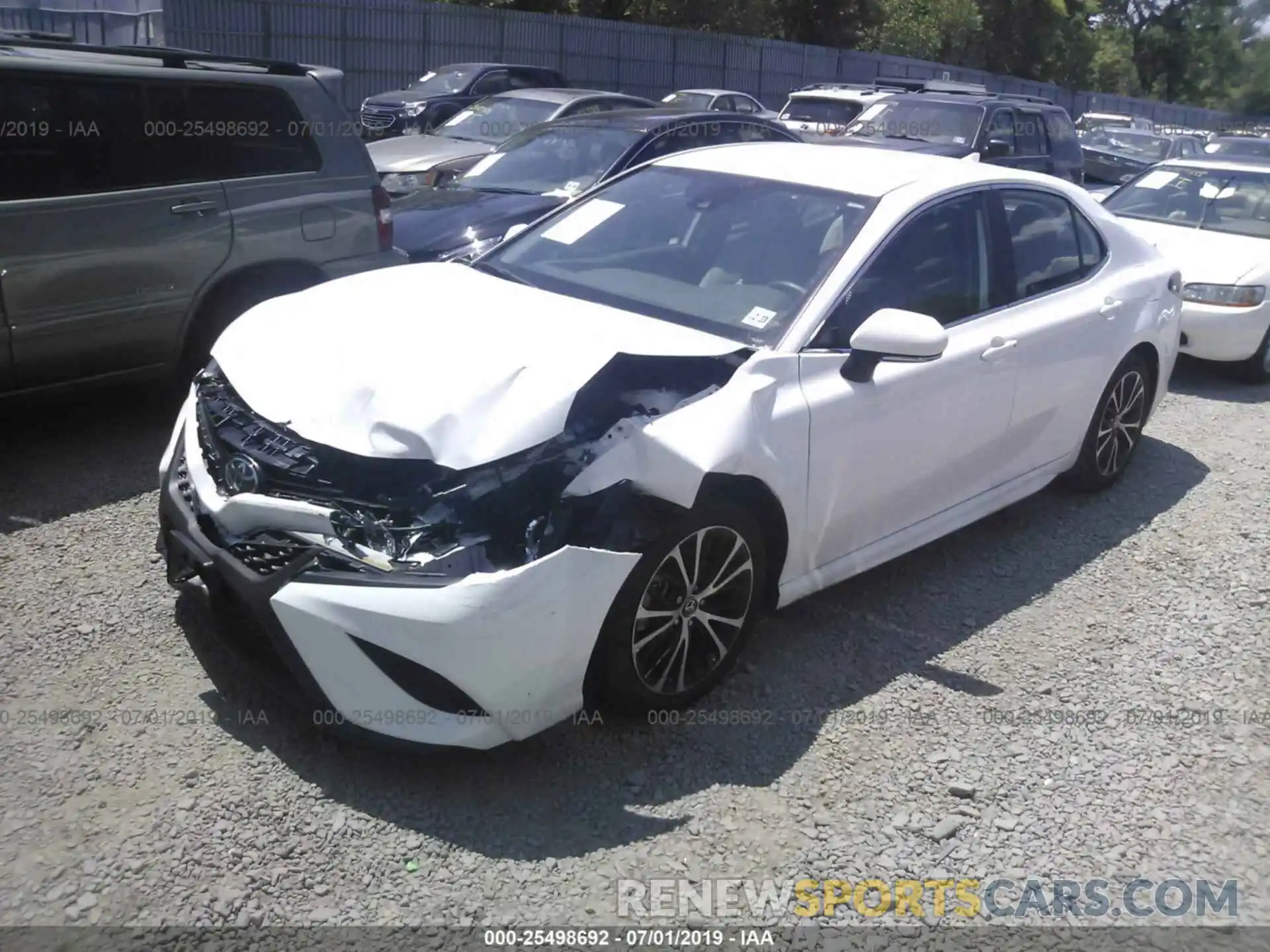 2 Photograph of a damaged car 4T1B11HKXKU691580 TOYOTA CAMRY 2019