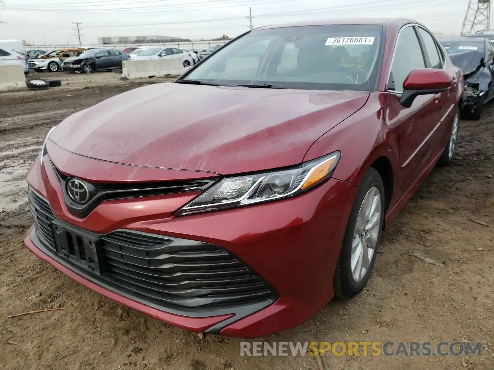 2 Photograph of a damaged car 4T1B11HKXKU692003 TOYOTA CAMRY 2019