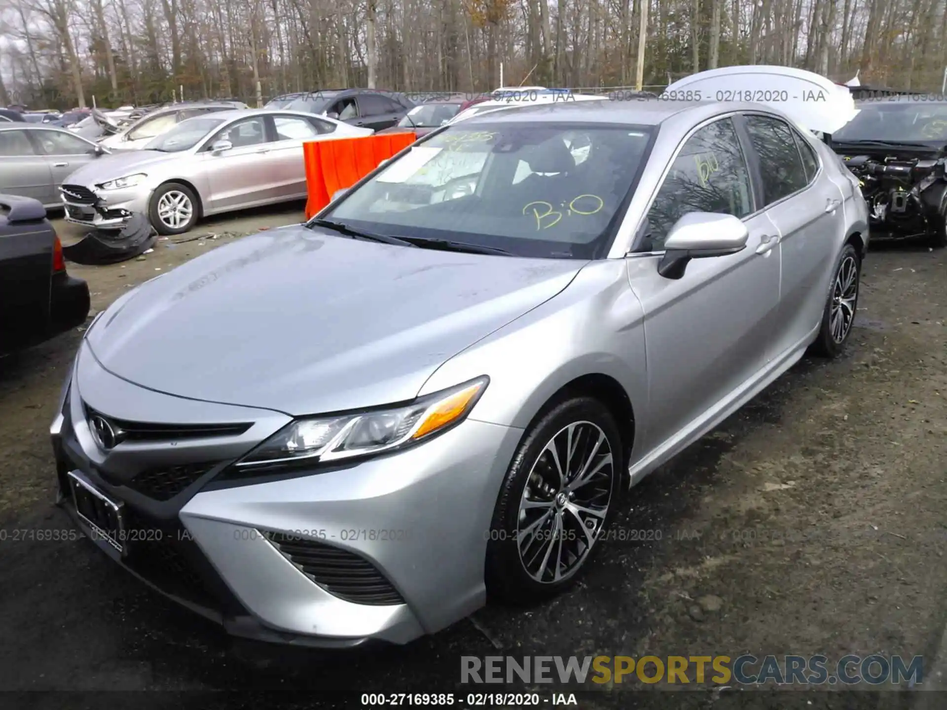 2 Photograph of a damaged car 4T1B11HKXKU697606 TOYOTA CAMRY 2019