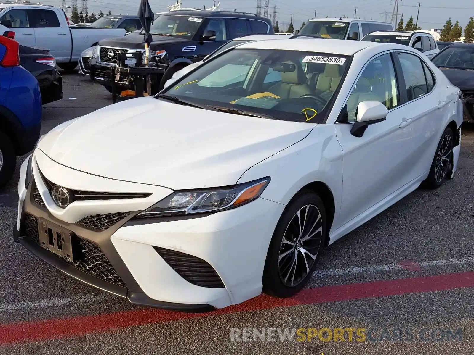 2 Photograph of a damaged car 4T1B11HKXKU698156 TOYOTA CAMRY 2019