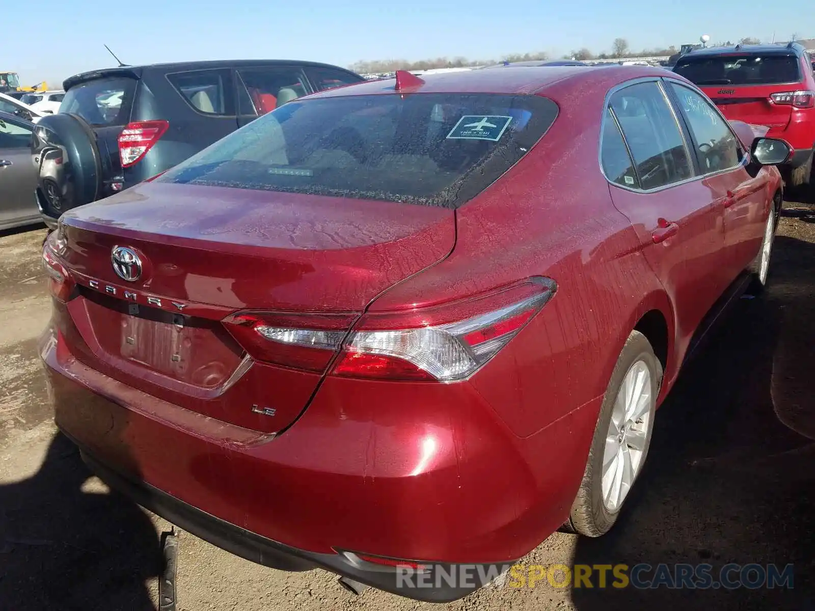 4 Photograph of a damaged car 4T1B11HKXKU707017 TOYOTA CAMRY 2019