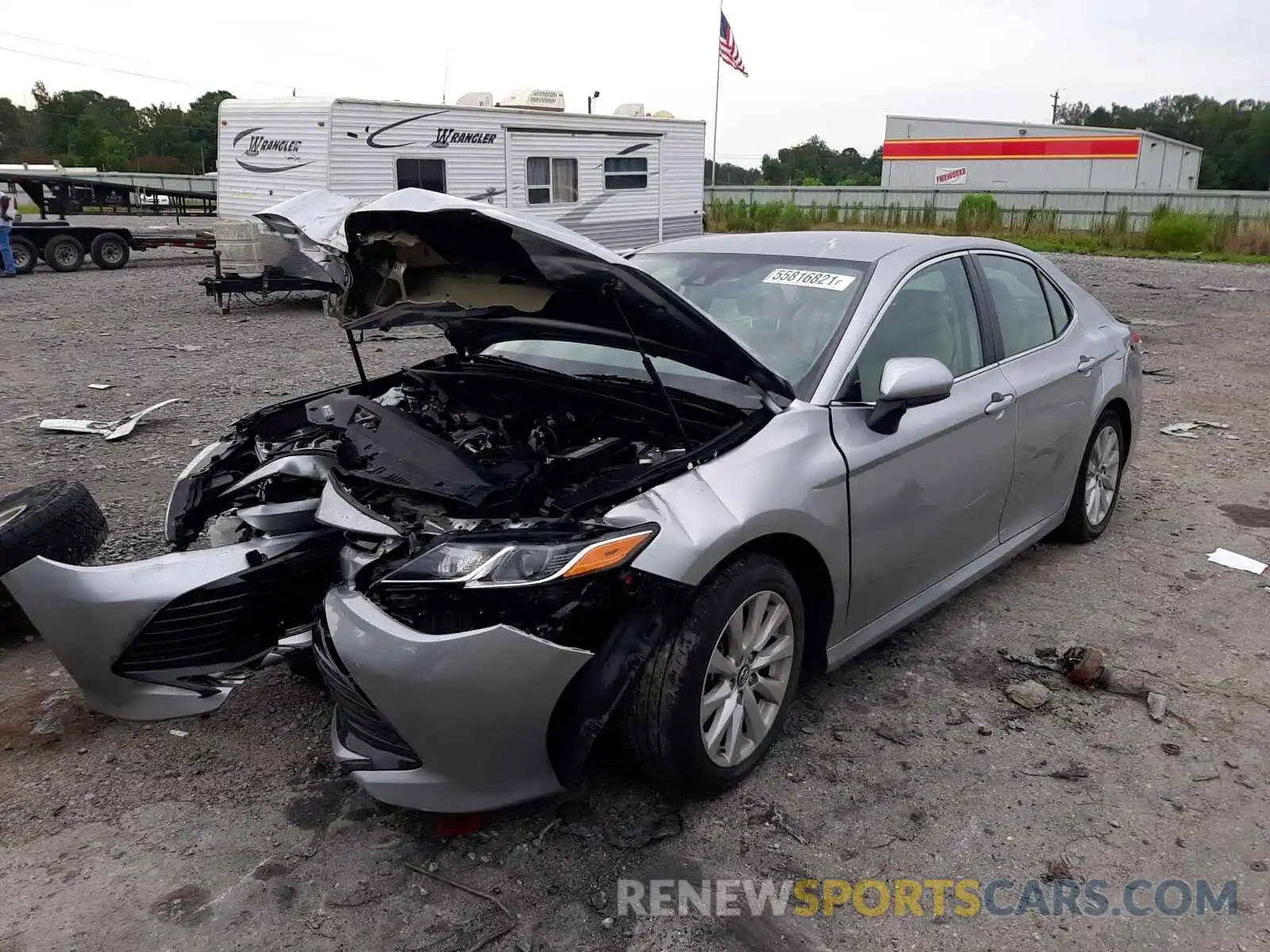 2 Photograph of a damaged car 4T1B11HKXKU710970 TOYOTA CAMRY 2019