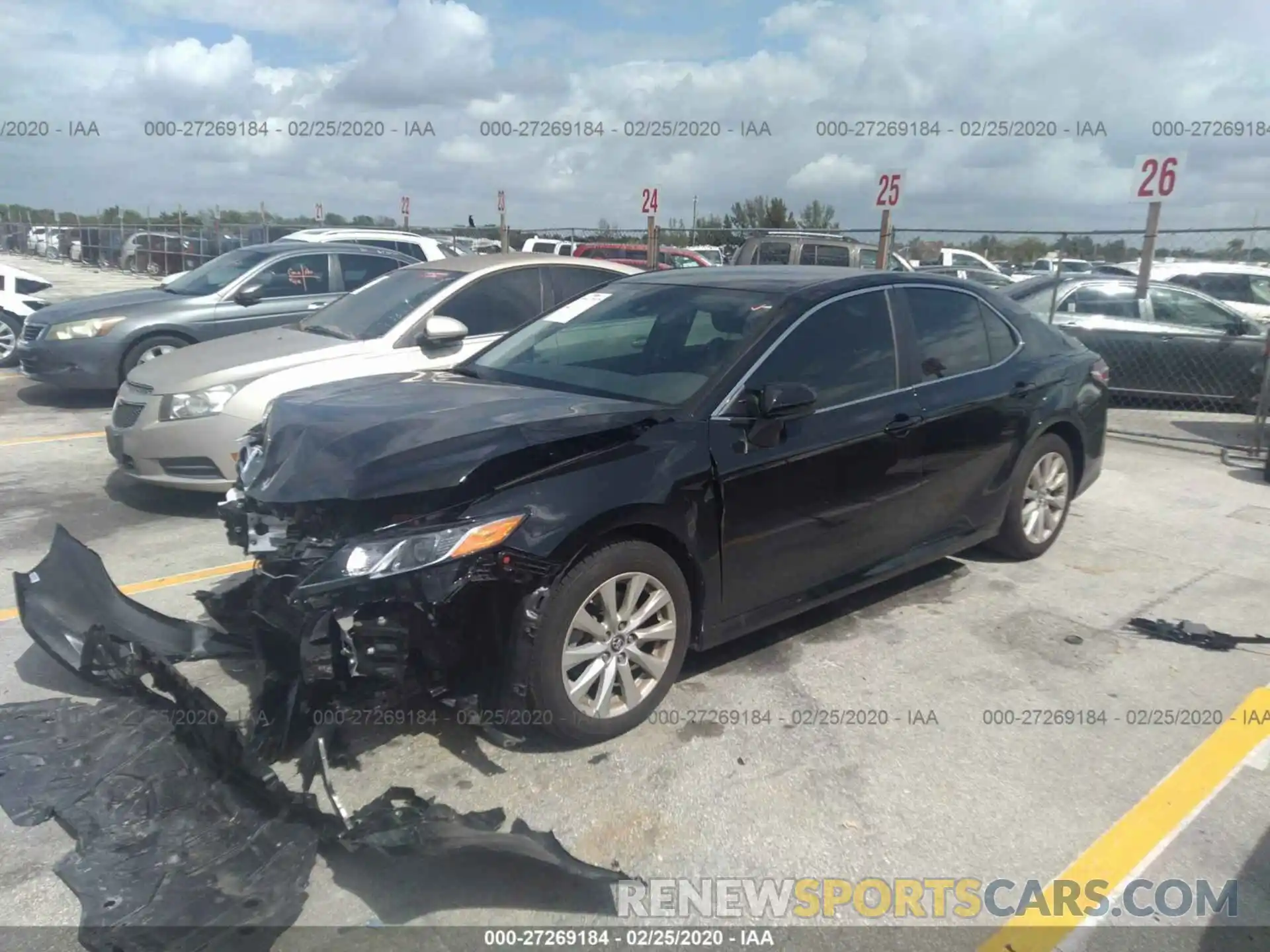 2 Photograph of a damaged car 4T1B11HKXKU711052 TOYOTA CAMRY 2019