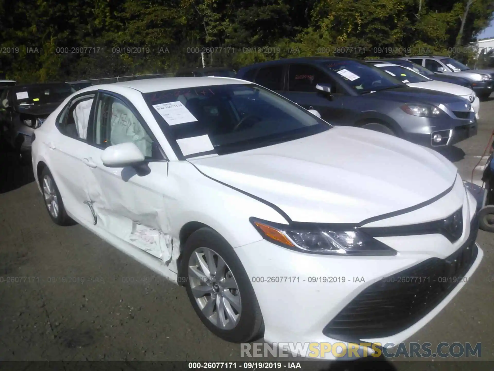 1 Photograph of a damaged car 4T1B11HKXKU711181 TOYOTA CAMRY 2019