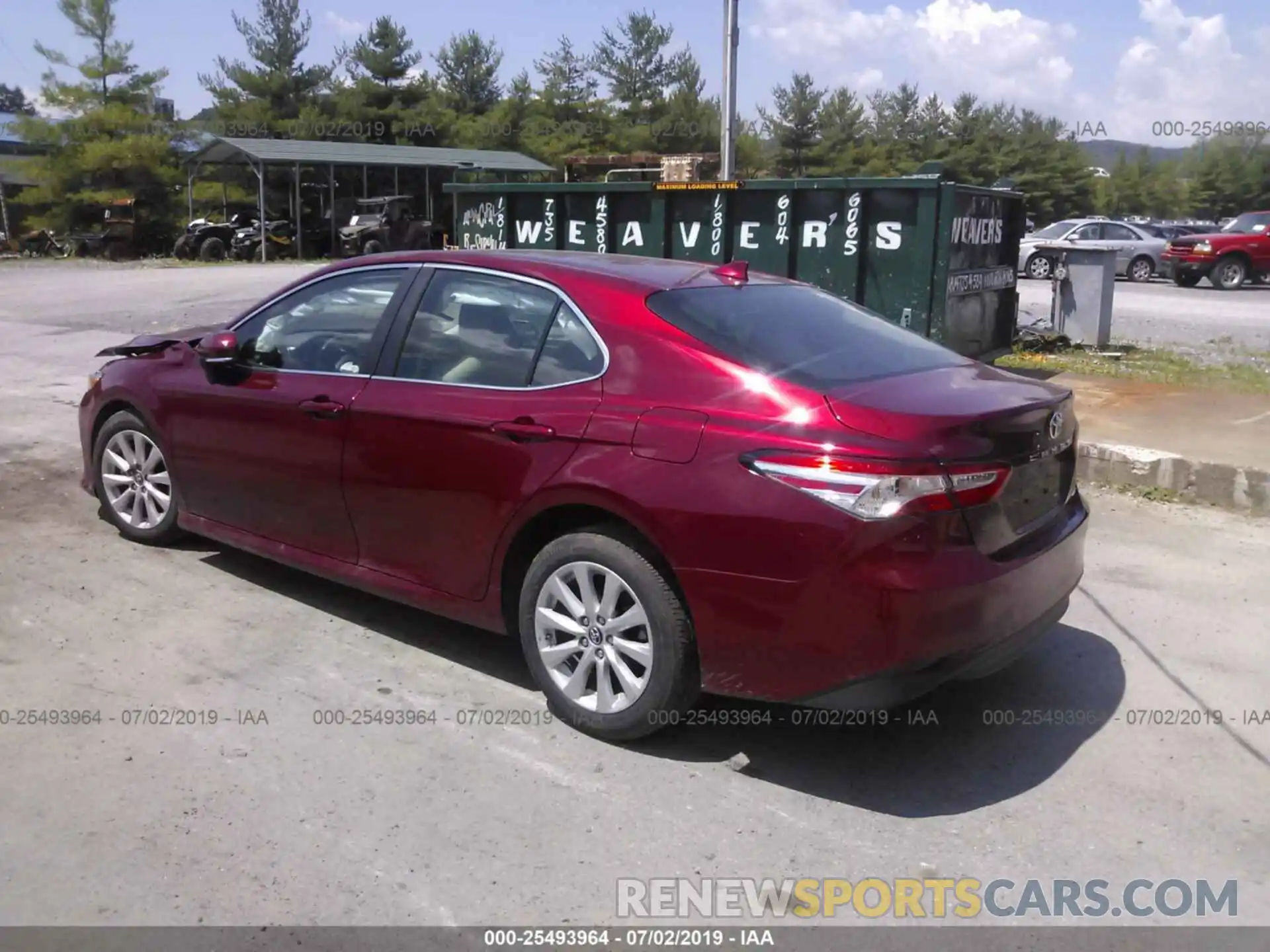 3 Photograph of a damaged car 4T1B11HKXKU712007 TOYOTA CAMRY 2019