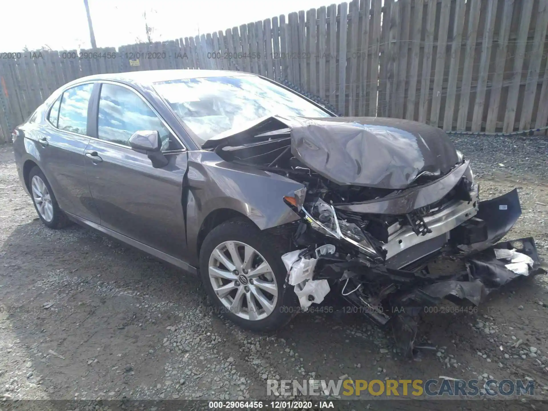 1 Photograph of a damaged car 4T1B11HKXKU714033 TOYOTA CAMRY 2019