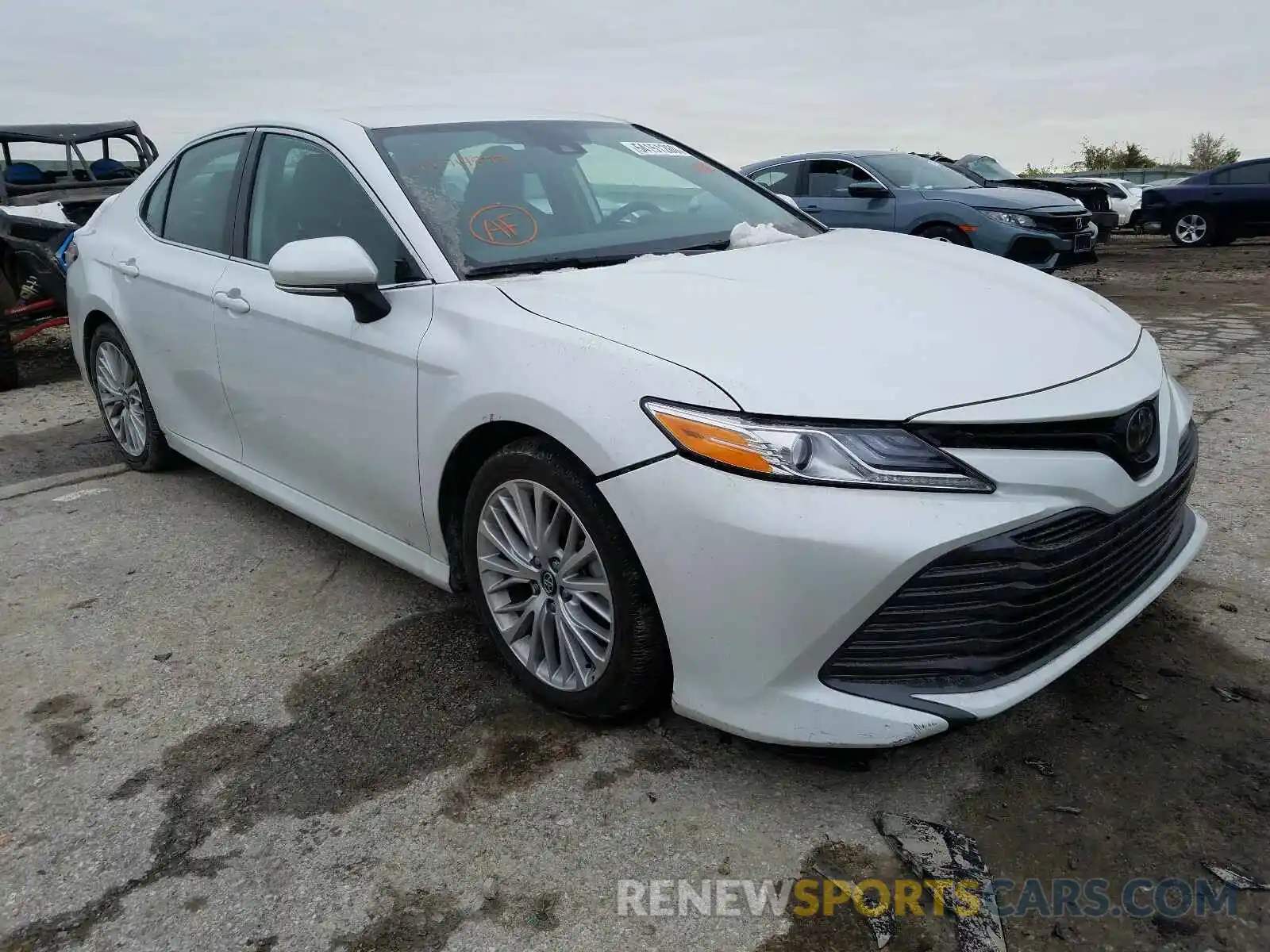 1 Photograph of a damaged car 4T1B11HKXKU714873 TOYOTA CAMRY 2019