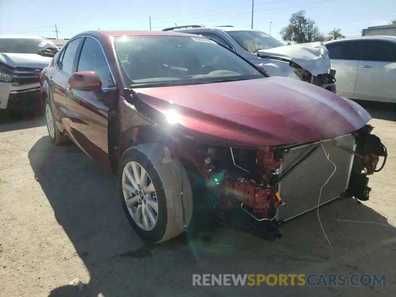 1 Photograph of a damaged car 4T1B11HKXKU715554 TOYOTA CAMRY 2019