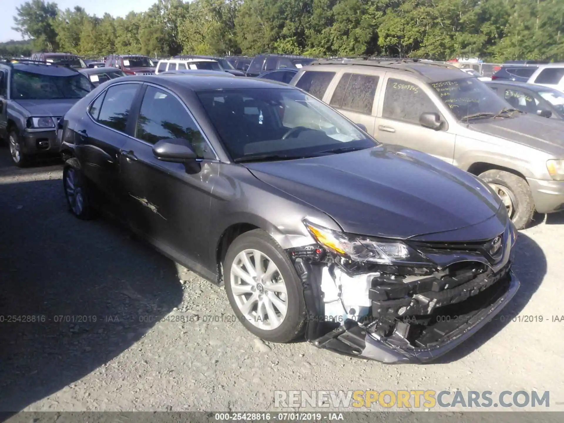 1 Photograph of a damaged car 4T1B11HKXKU716431 TOYOTA CAMRY 2019