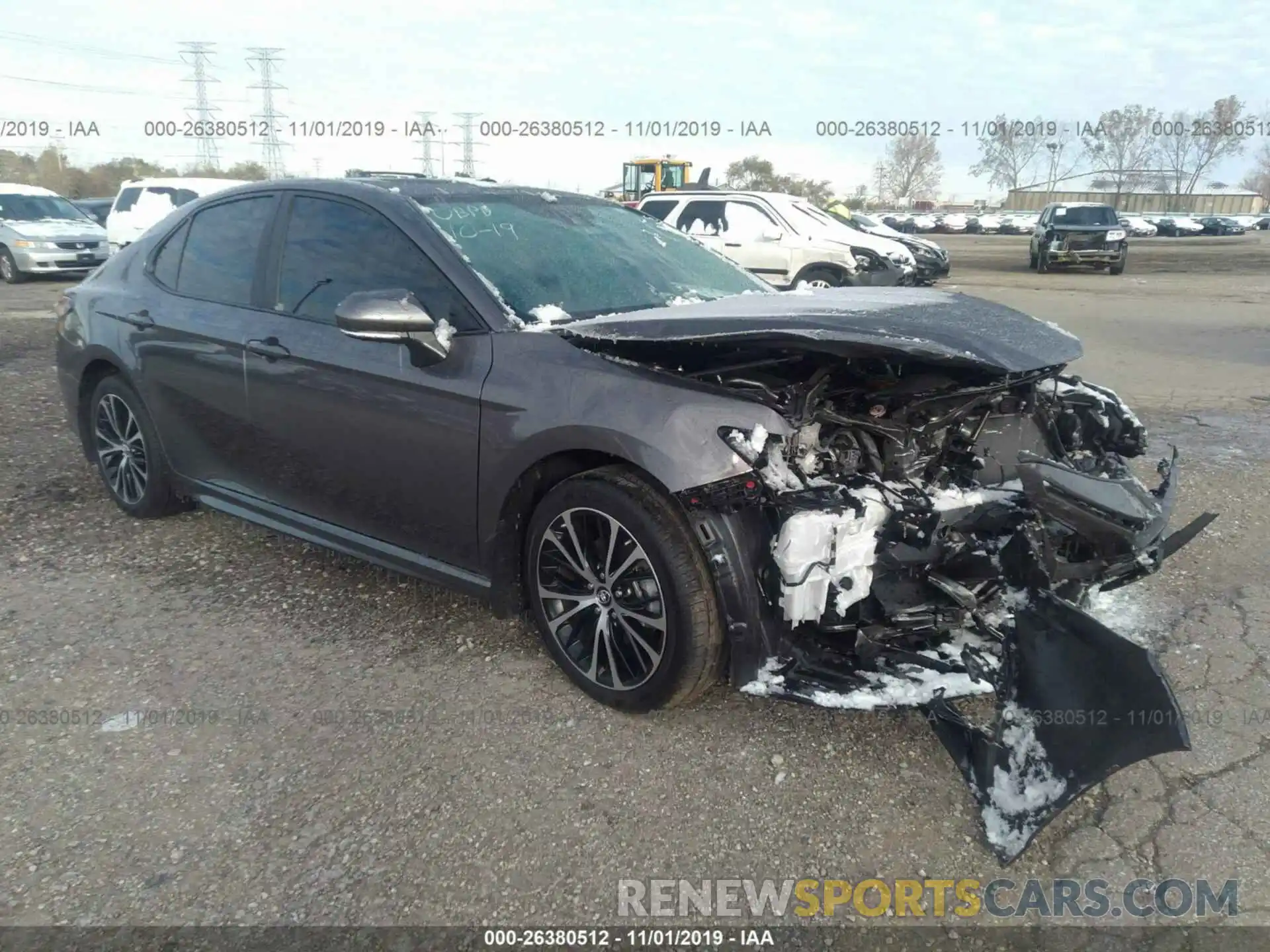 1 Photograph of a damaged car 4T1B11HKXKU718776 TOYOTA CAMRY 2019