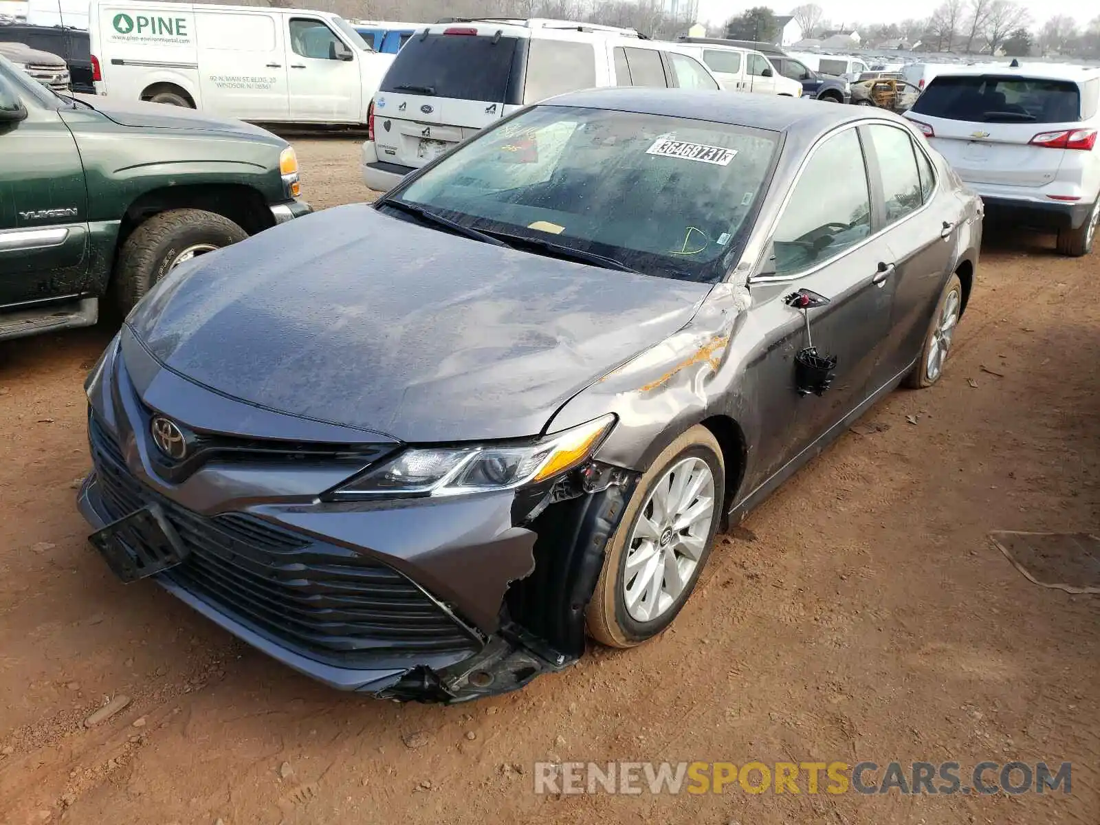 2 Photograph of a damaged car 4T1B11HKXKU720771 TOYOTA CAMRY 2019