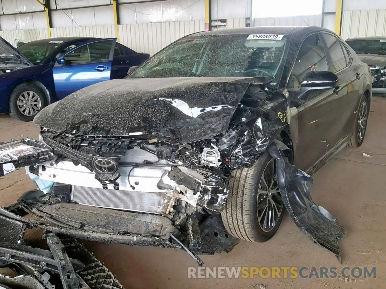 2 Photograph of a damaged car 4T1B11HKXKU721340 TOYOTA CAMRY 2019