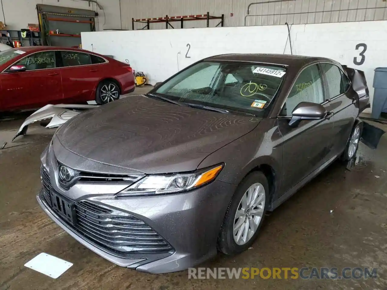 2 Photograph of a damaged car 4T1B11HKXKU734136 TOYOTA CAMRY 2019