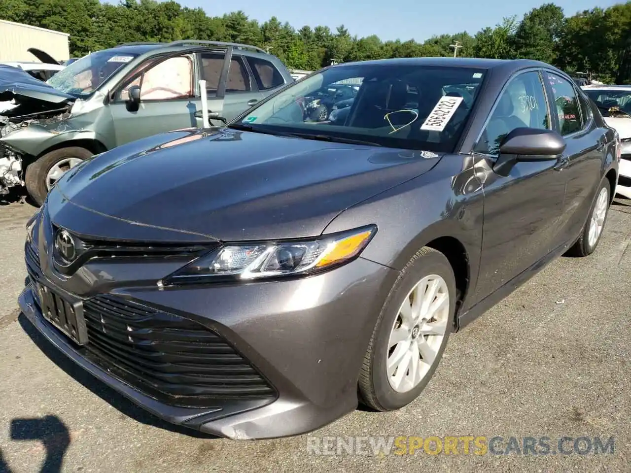 2 Photograph of a damaged car 4T1B11HKXKU736873 TOYOTA CAMRY 2019