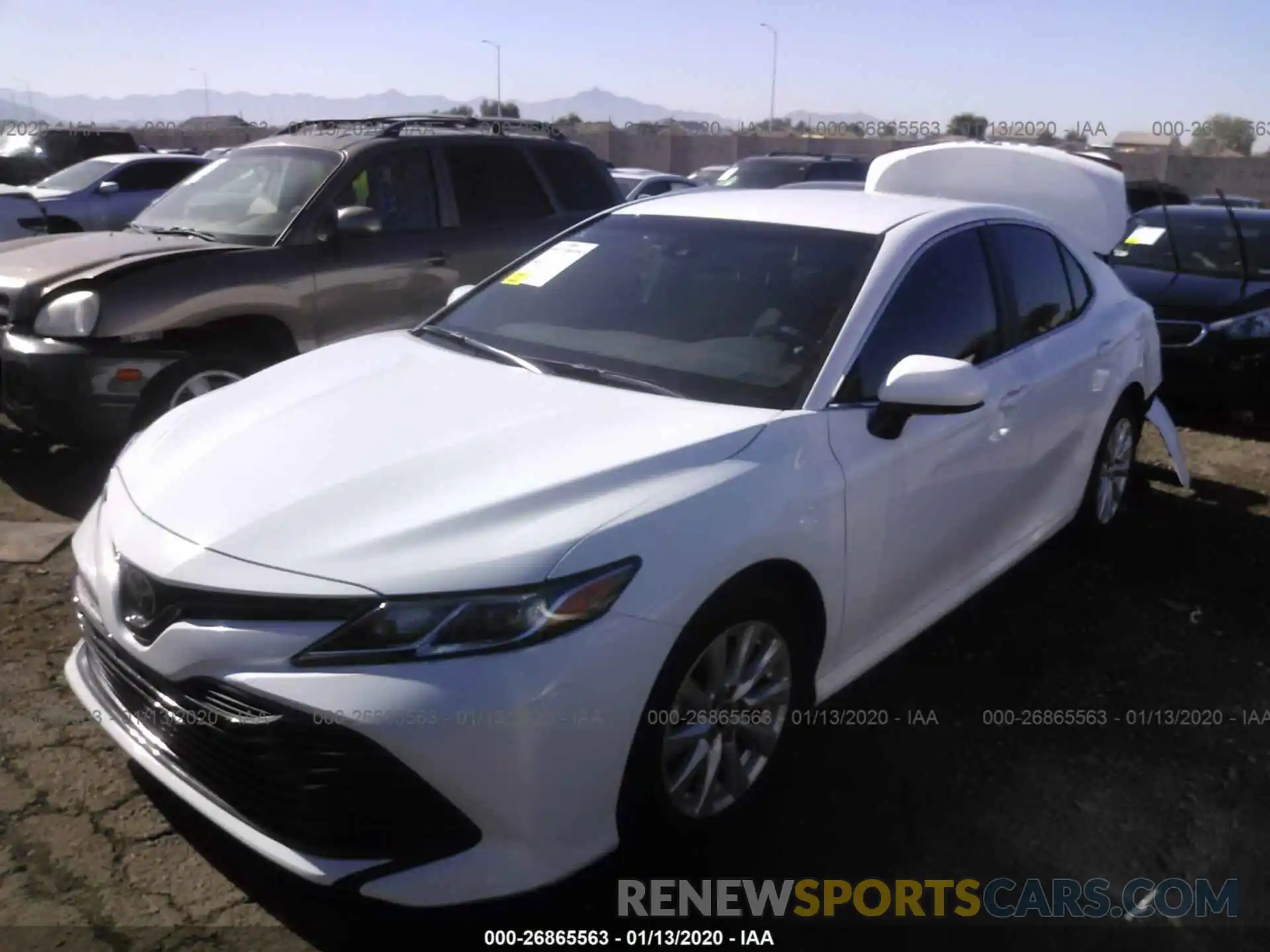 2 Photograph of a damaged car 4T1B11HKXKU737148 TOYOTA CAMRY 2019