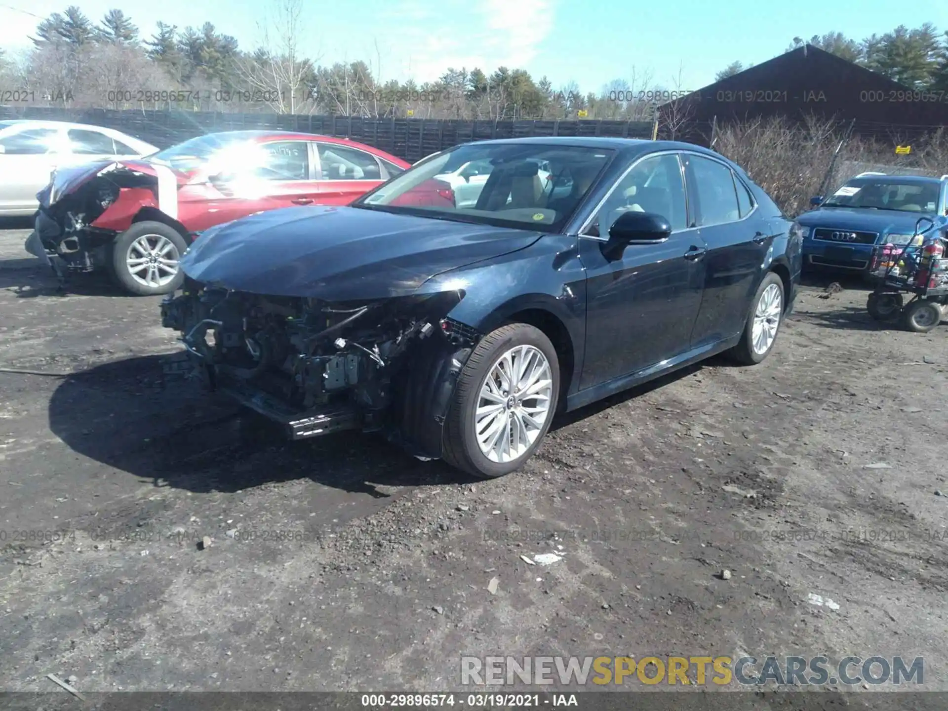 2 Photograph of a damaged car 4T1B11HKXKU741443 TOYOTA CAMRY 2019