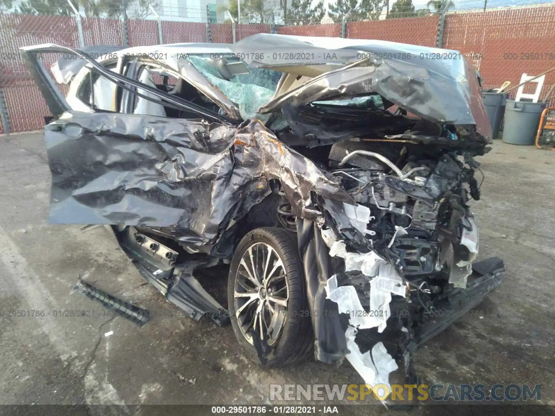 1 Photograph of a damaged car 4T1B11HKXKU742172 TOYOTA CAMRY 2019