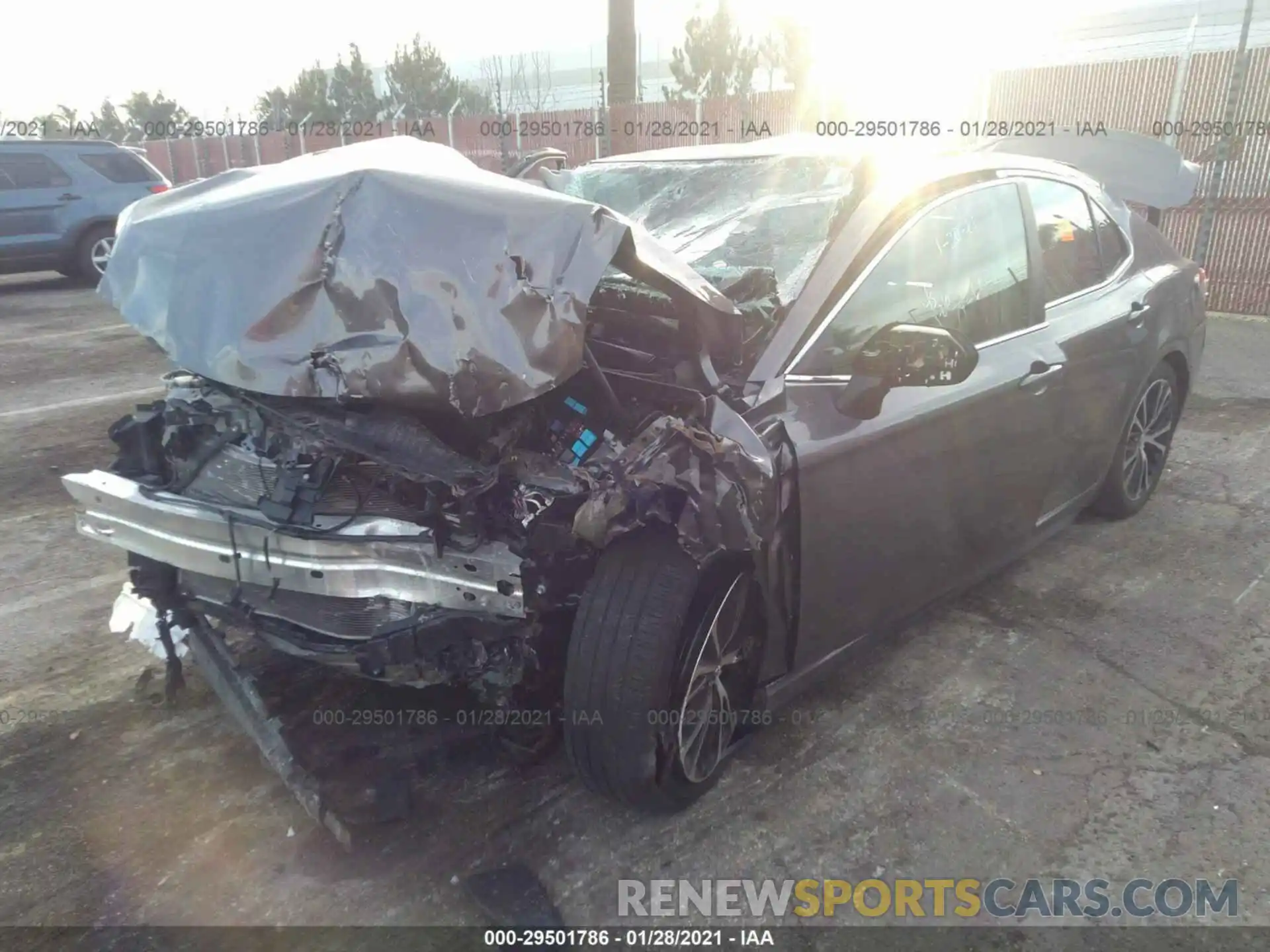 2 Photograph of a damaged car 4T1B11HKXKU742172 TOYOTA CAMRY 2019