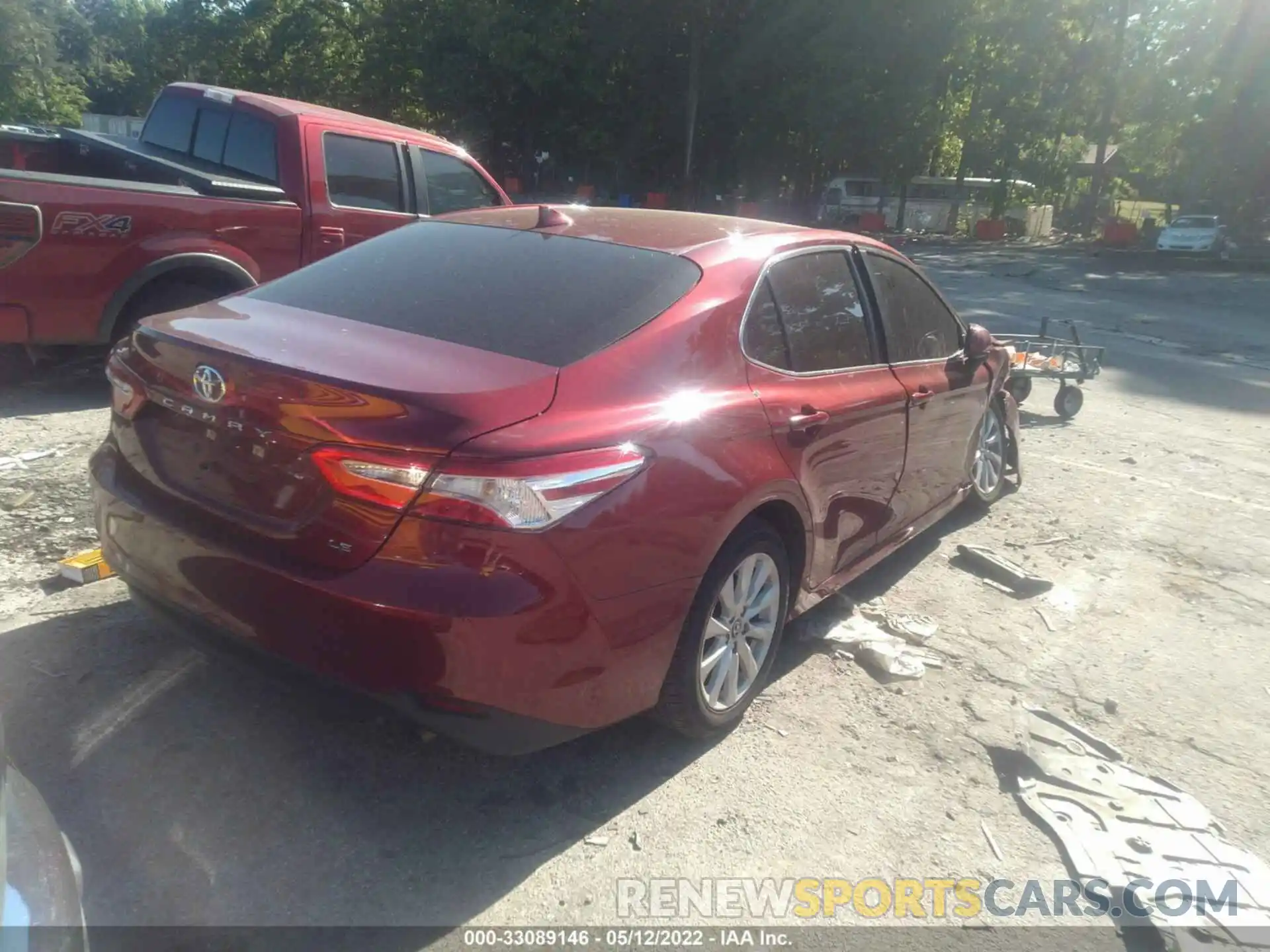 4 Фотография поврежденного автомобиля 4T1B11HKXKU743306 TOYOTA CAMRY 2019