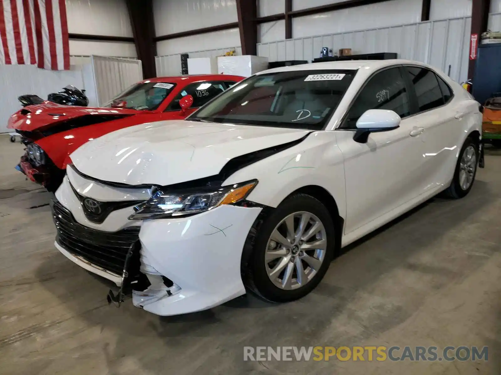 2 Photograph of a damaged car 4T1B11HKXKU743662 TOYOTA CAMRY 2019