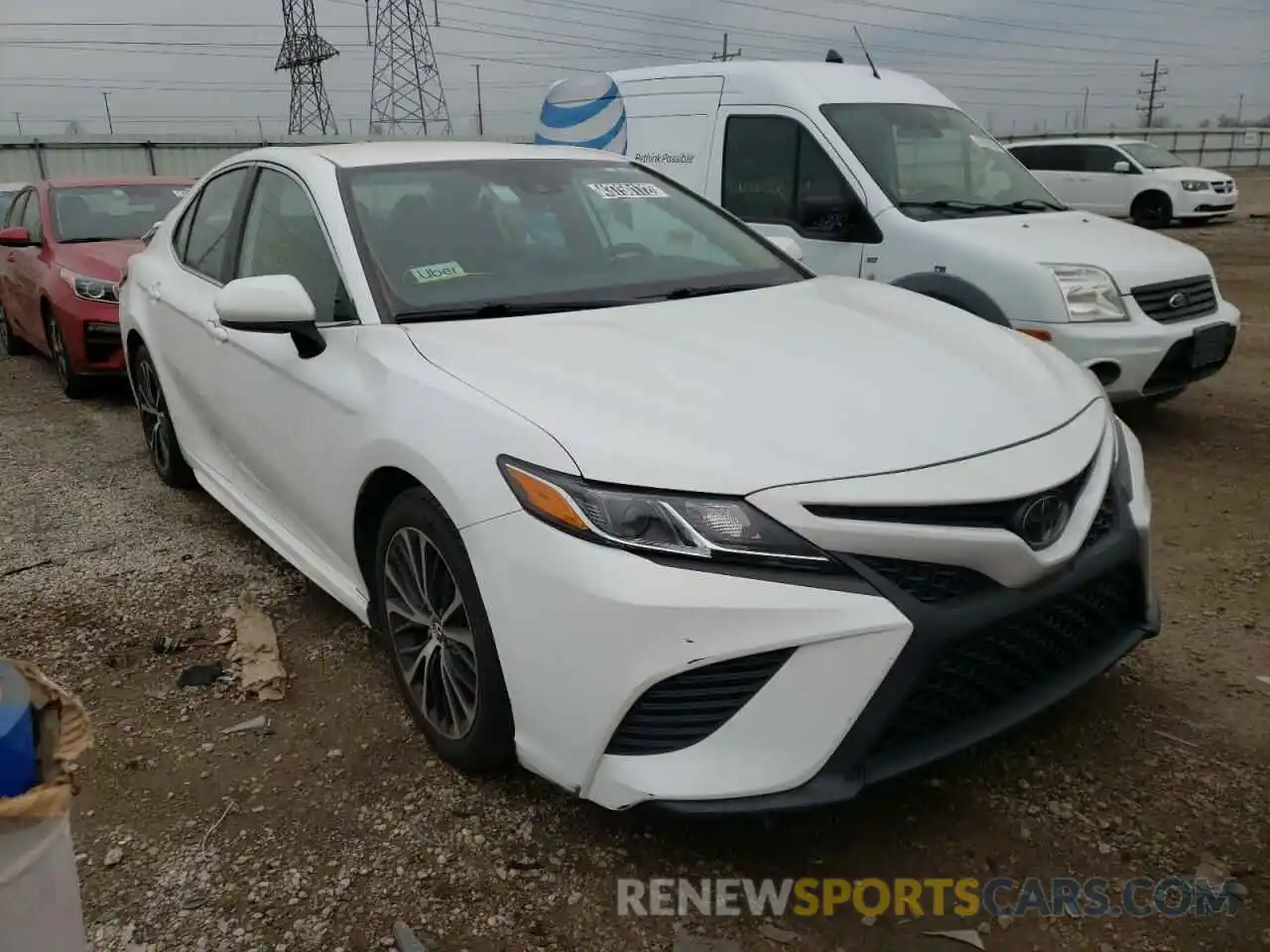 1 Photograph of a damaged car 4T1B11HKXKU745931 TOYOTA CAMRY 2019