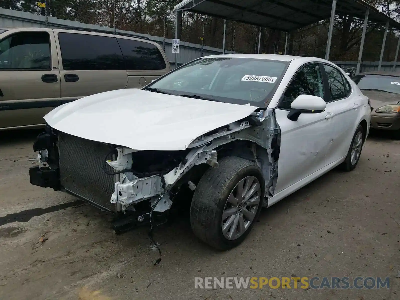 2 Photograph of a damaged car 4T1B11HKXKU760204 TOYOTA CAMRY 2019