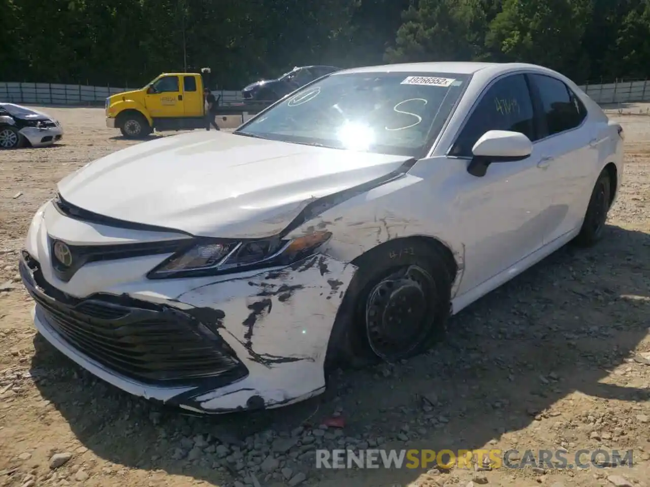 2 Photograph of a damaged car 4T1B11HKXKU762163 TOYOTA CAMRY 2019