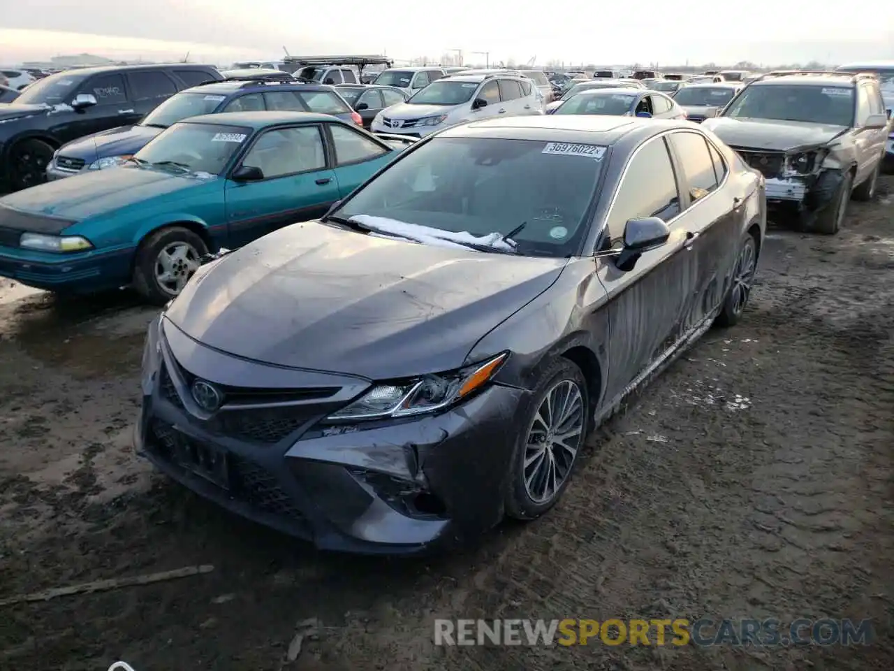 2 Photograph of a damaged car 4T1B11HKXKU763085 TOYOTA CAMRY 2019