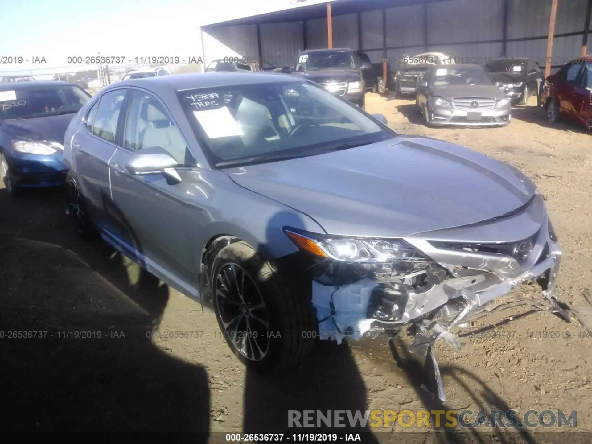 1 Photograph of a damaged car 4T1B11HKXKU764088 TOYOTA CAMRY 2019