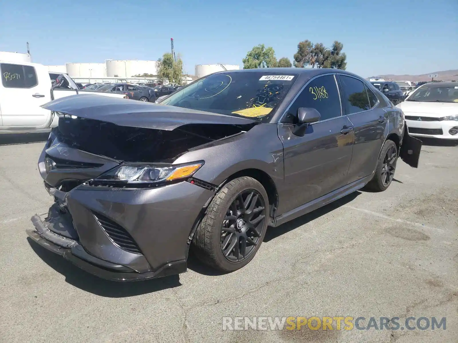 2 Photograph of a damaged car 4T1B11HKXKU764415 TOYOTA CAMRY 2019