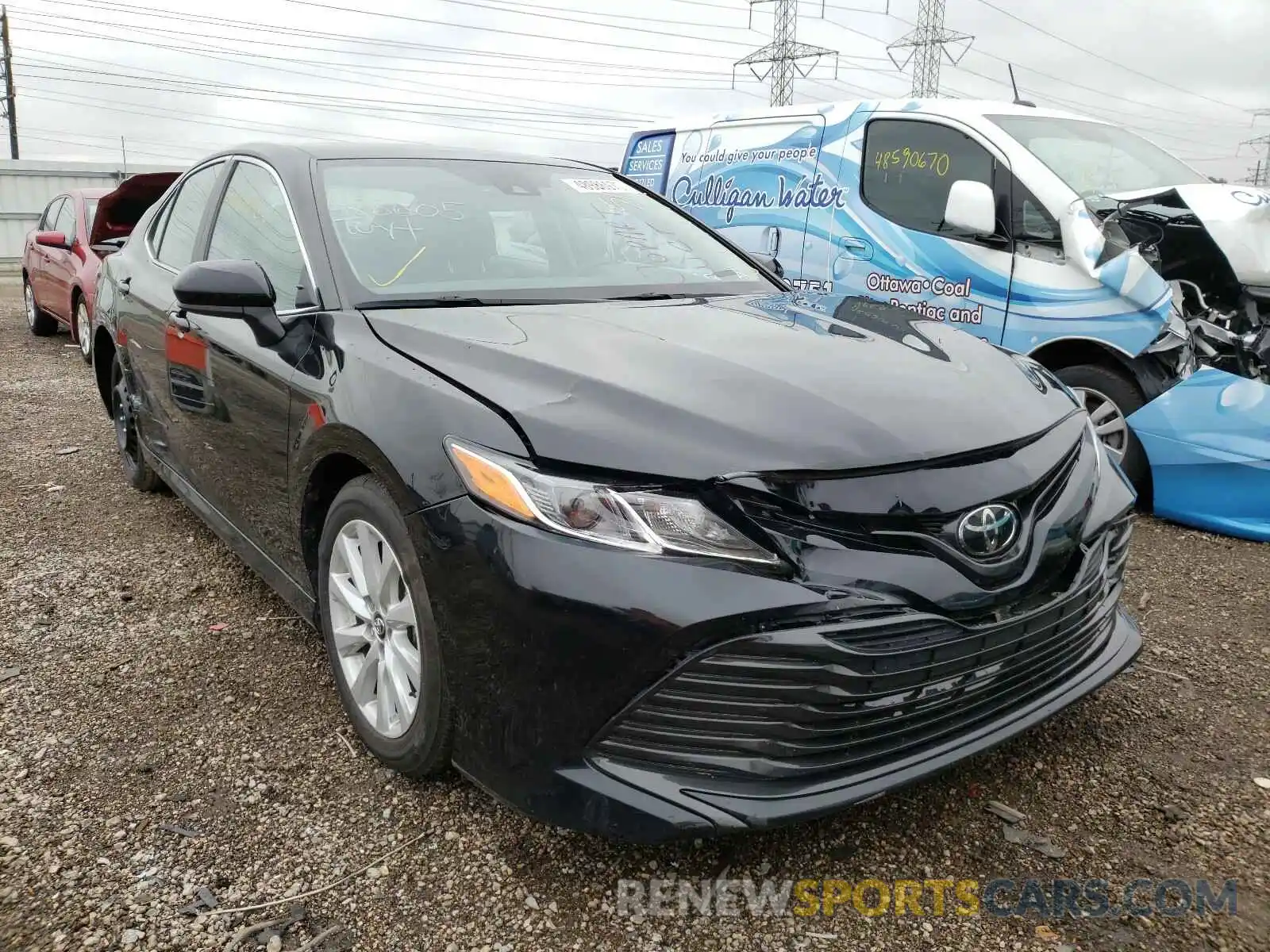 1 Photograph of a damaged car 4T1B11HKXKU765323 TOYOTA CAMRY 2019