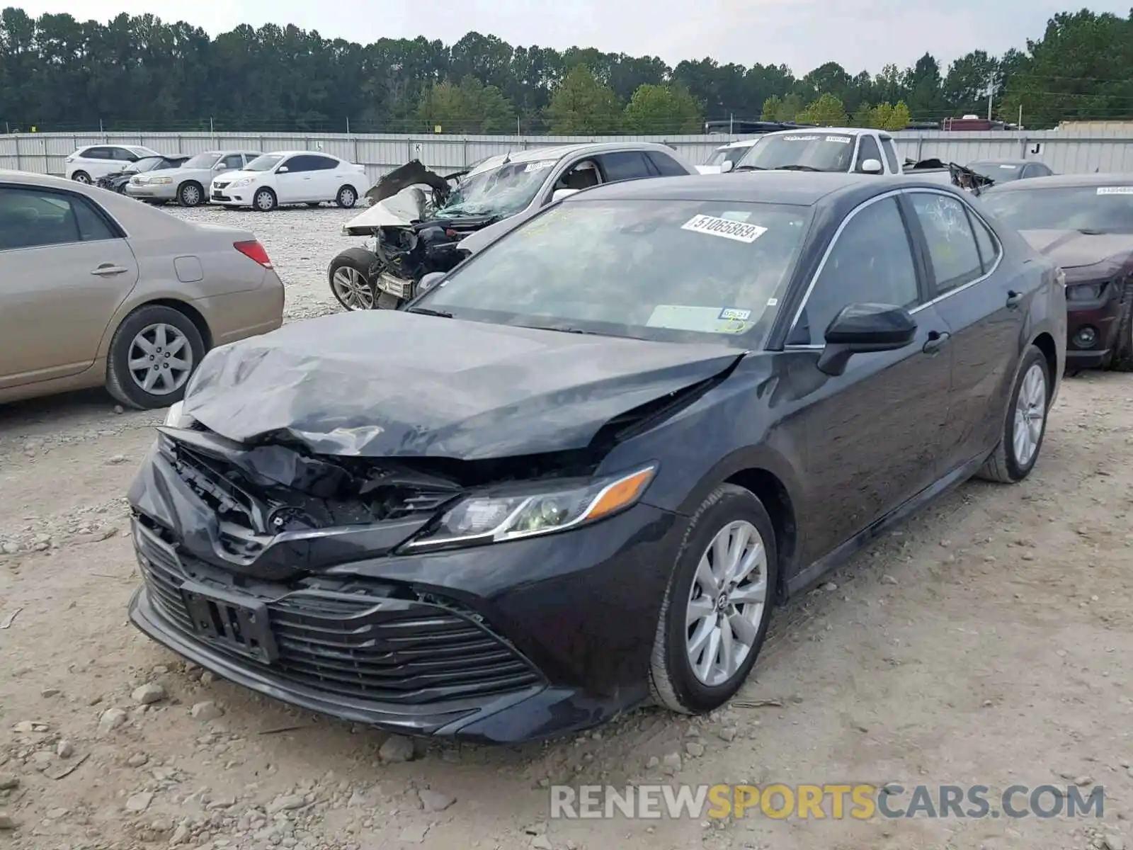 2 Photograph of a damaged car 4T1B11HKXKU765516 TOYOTA CAMRY 2019