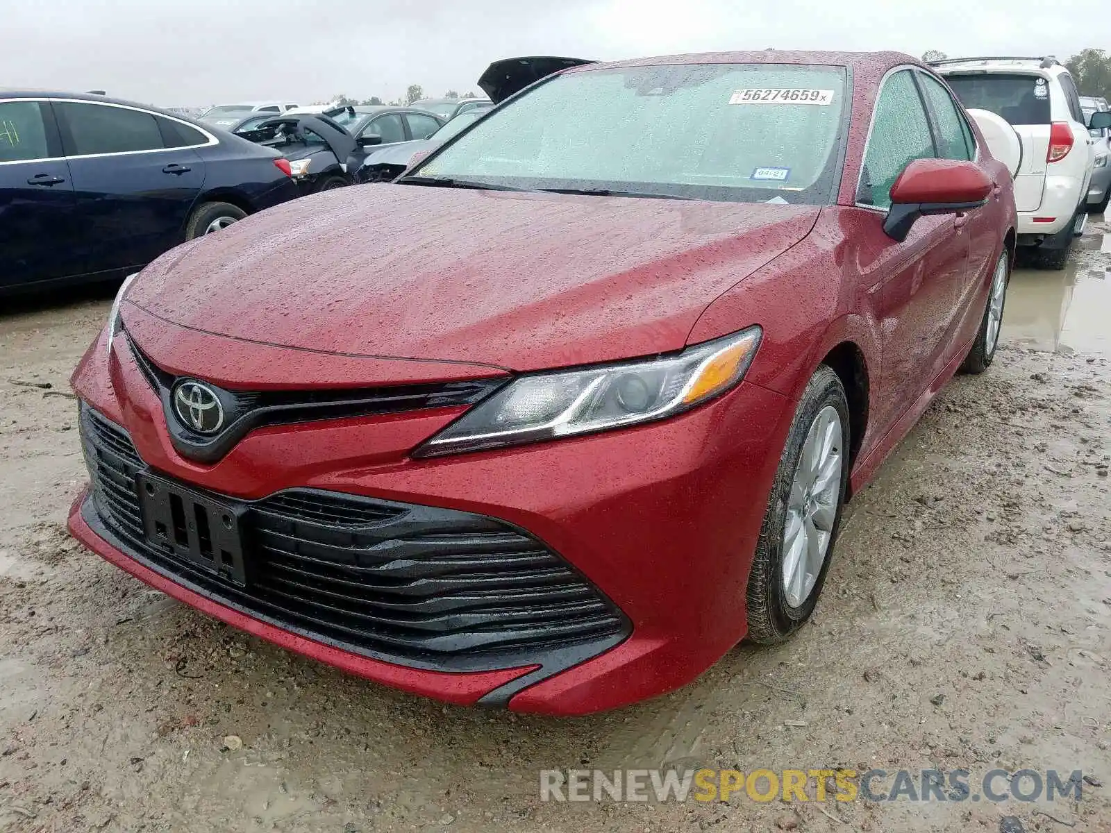 2 Photograph of a damaged car 4T1B11HKXKU767802 TOYOTA CAMRY 2019