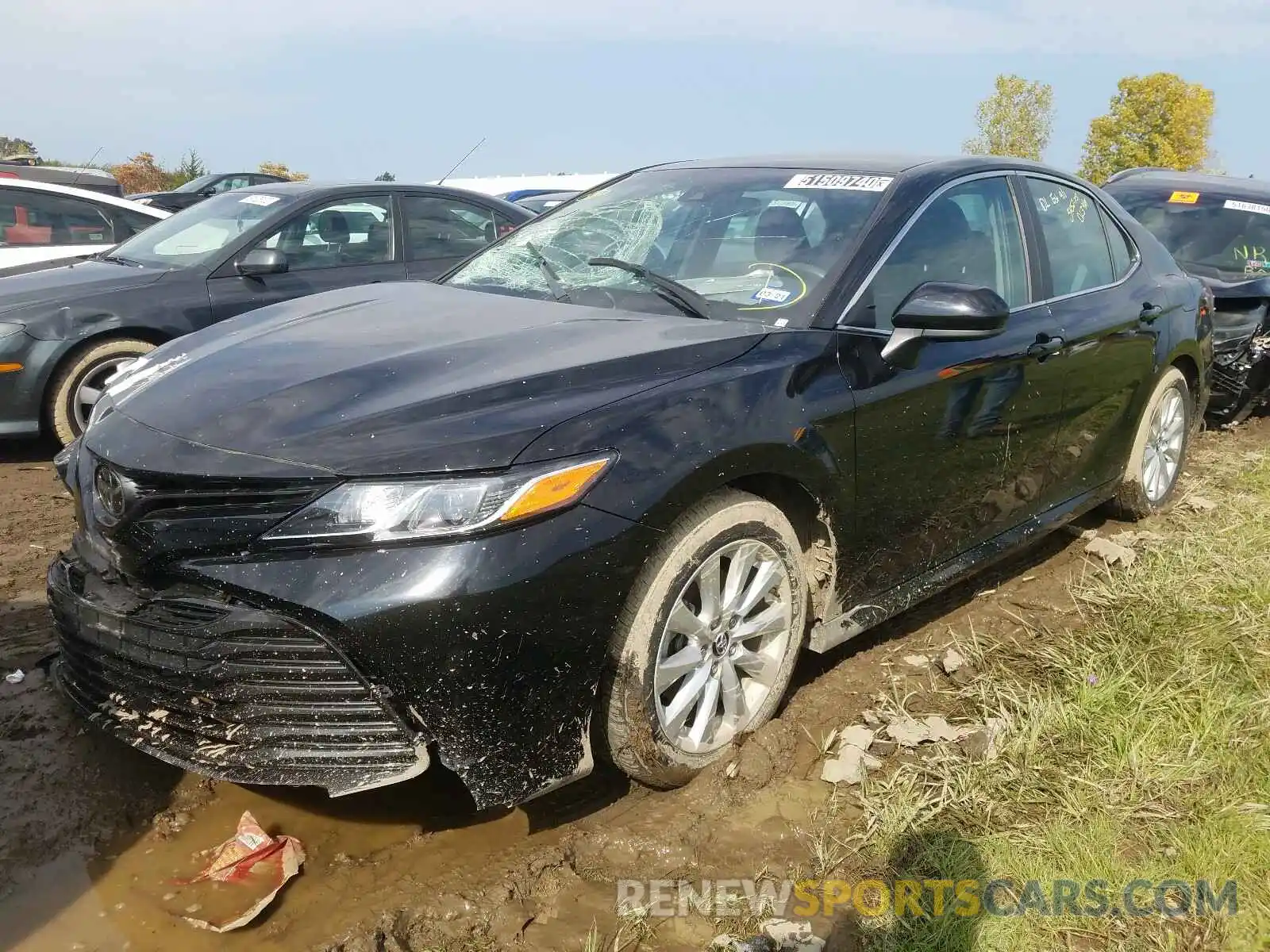 2 Photograph of a damaged car 4T1B11HKXKU768495 TOYOTA CAMRY 2019