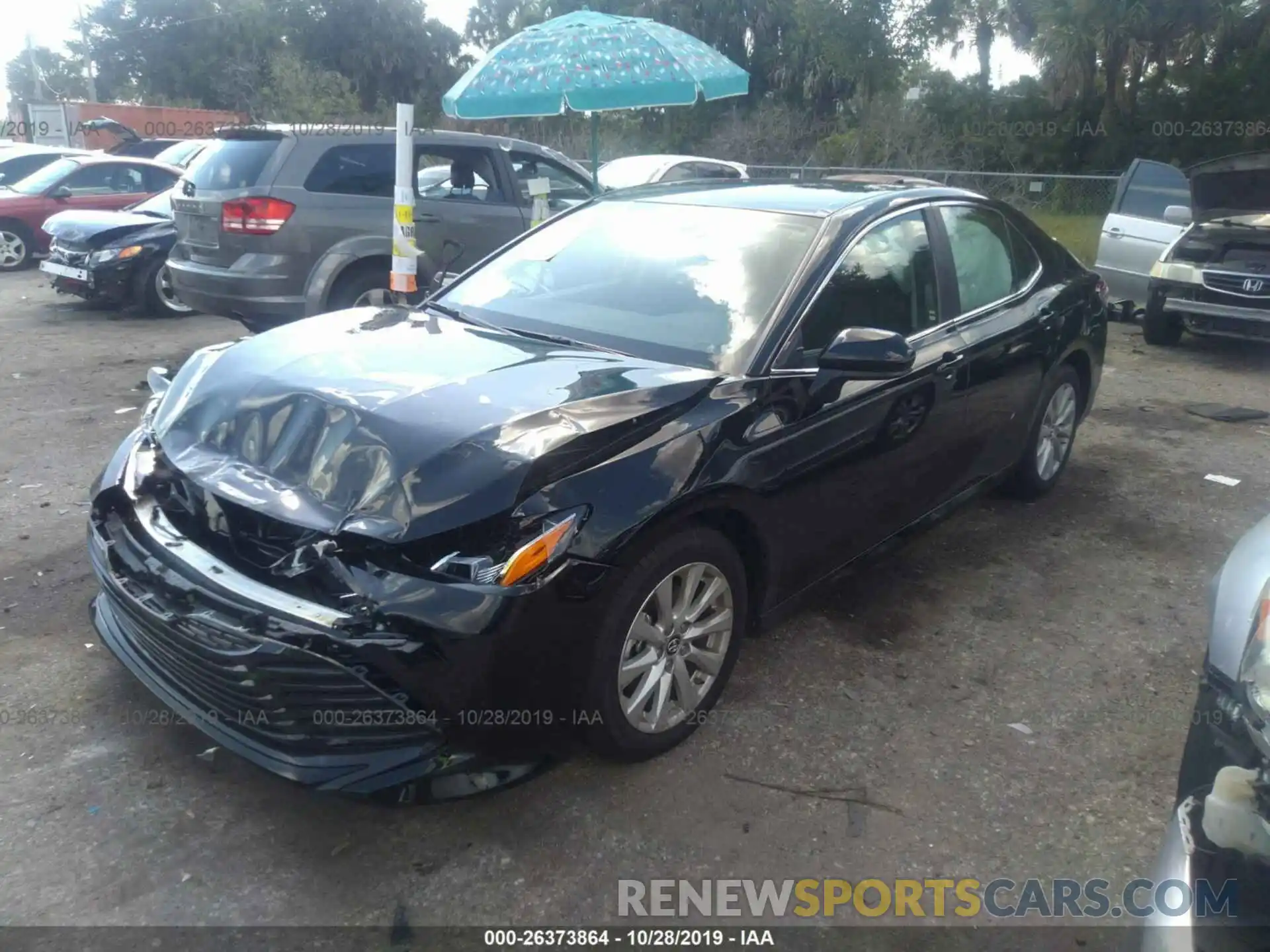 2 Photograph of a damaged car 4T1B11HKXKU777309 TOYOTA CAMRY 2019