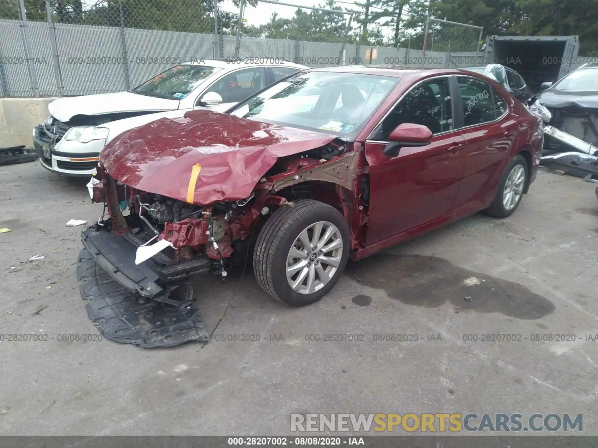 2 Photograph of a damaged car 4T1B11HKXKU780730 TOYOTA CAMRY 2019