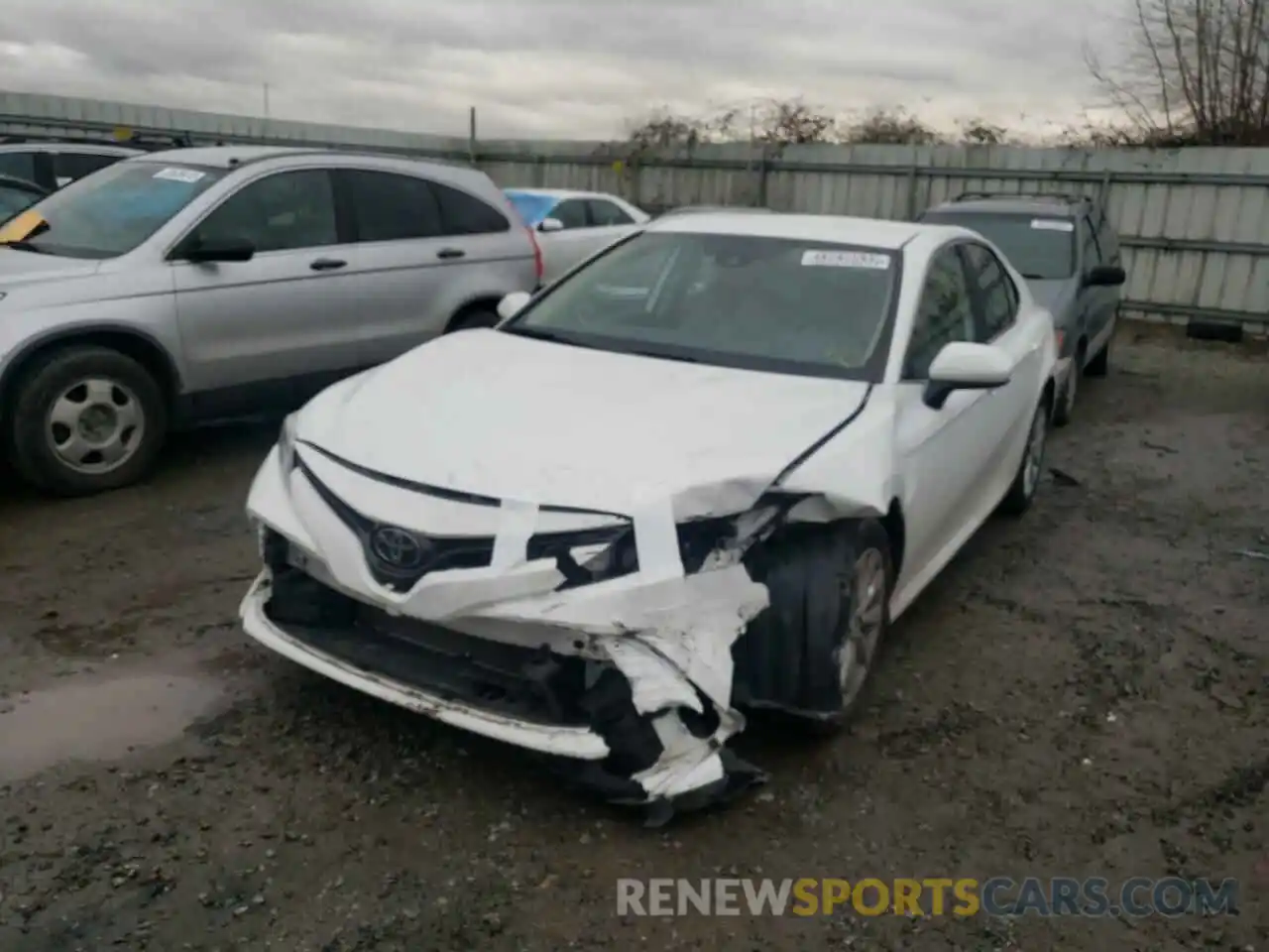 2 Photograph of a damaged car 4T1B11HKXKU787421 TOYOTA CAMRY 2019