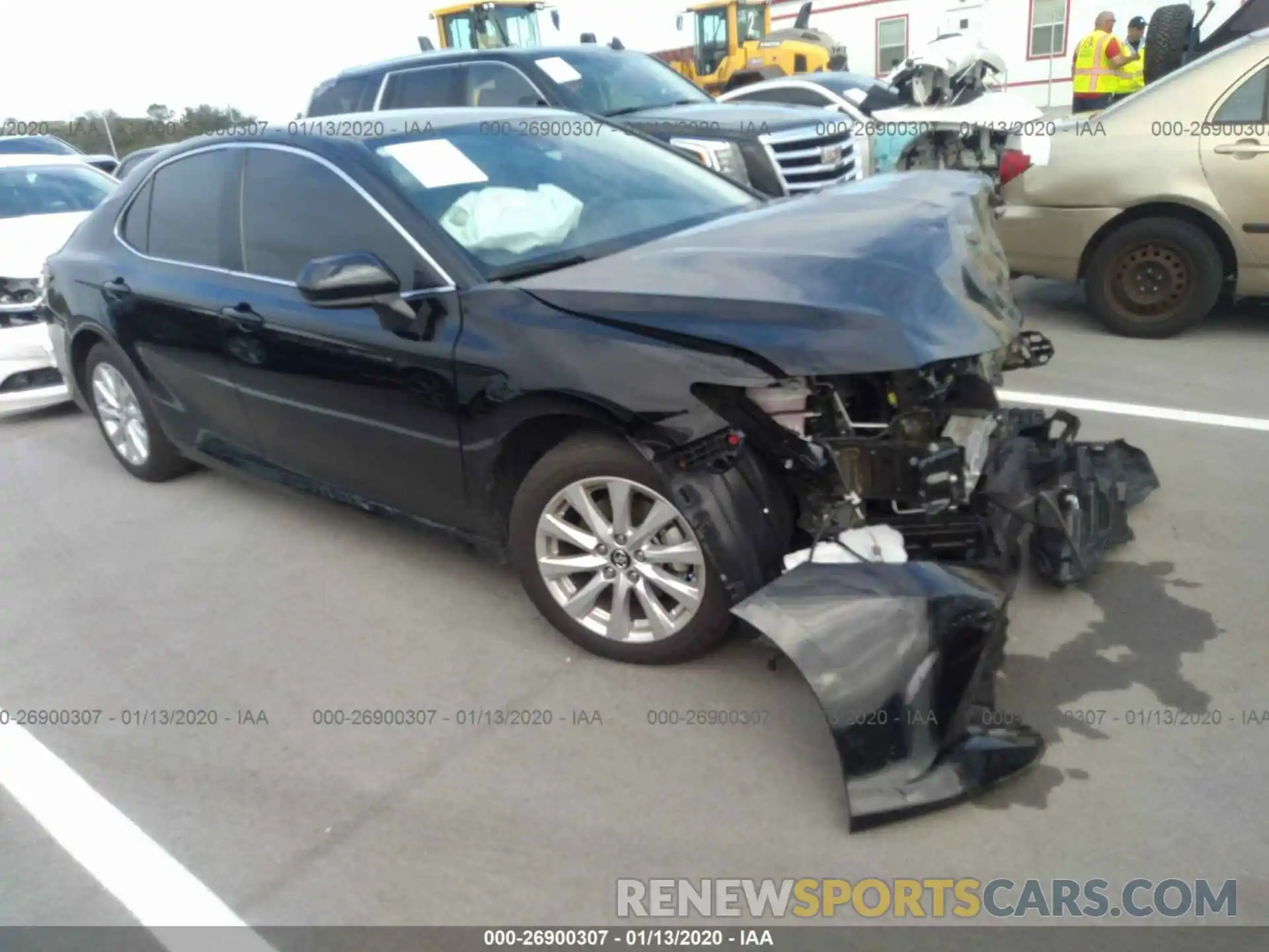 1 Photograph of a damaged car 4T1B11HKXKU787516 TOYOTA CAMRY 2019