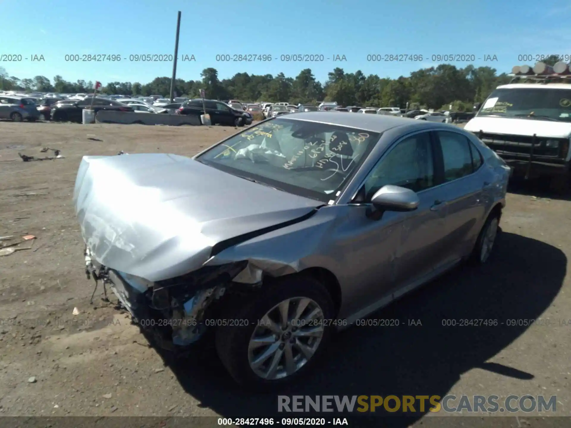 2 Photograph of a damaged car 4T1B11HKXKU792196 TOYOTA CAMRY 2019