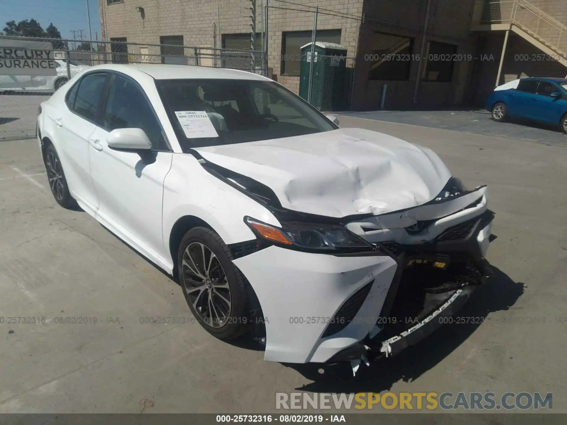 1 Photograph of a damaged car 4T1B11HKXKU793851 TOYOTA CAMRY 2019