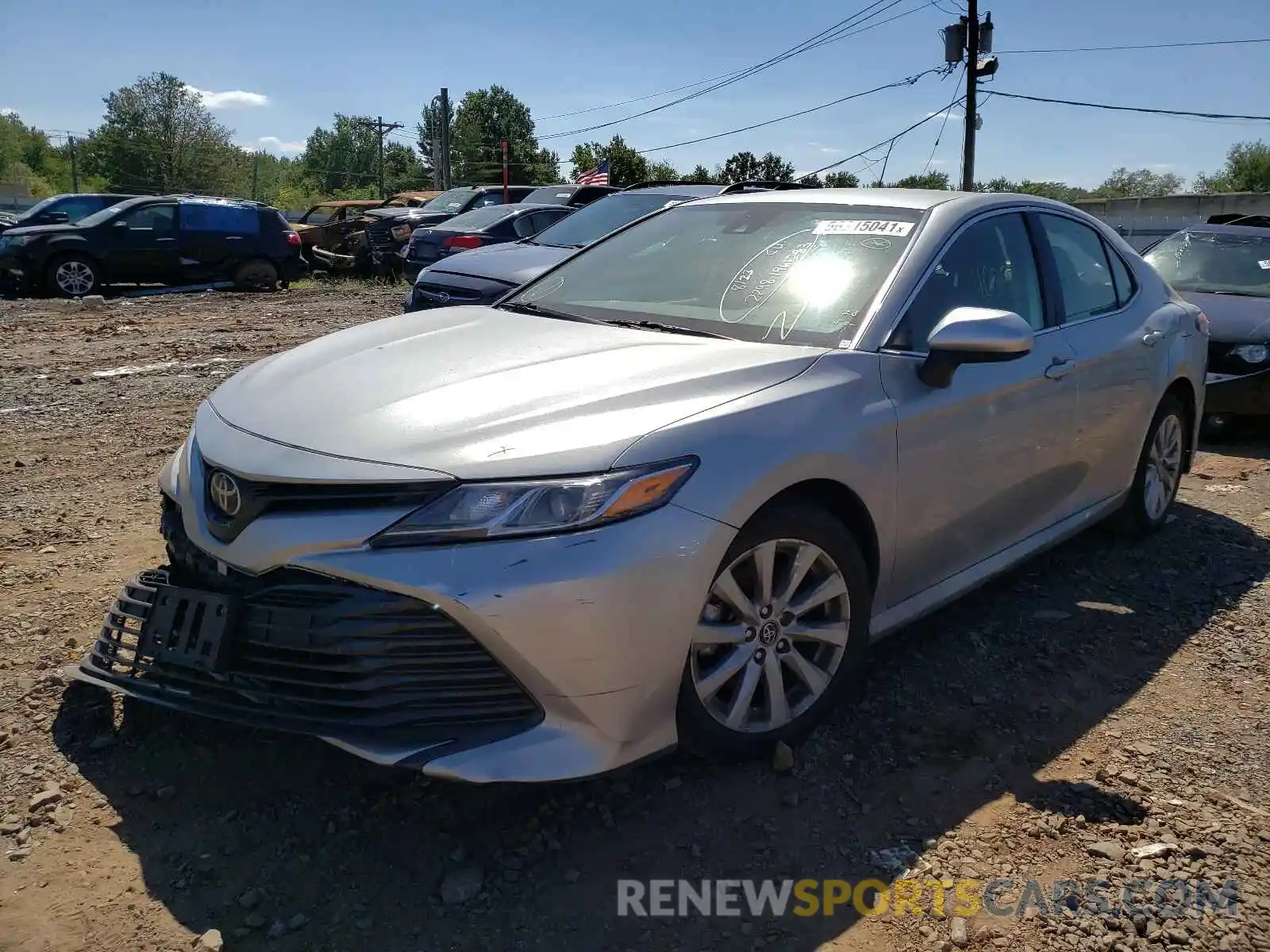 2 Photograph of a damaged car 4T1B11HKXKU795552 TOYOTA CAMRY 2019