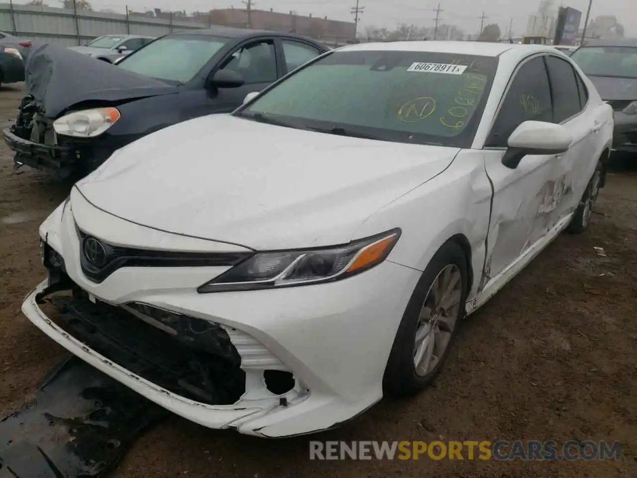 2 Photograph of a damaged car 4T1B11HKXKU799858 TOYOTA CAMRY 2019