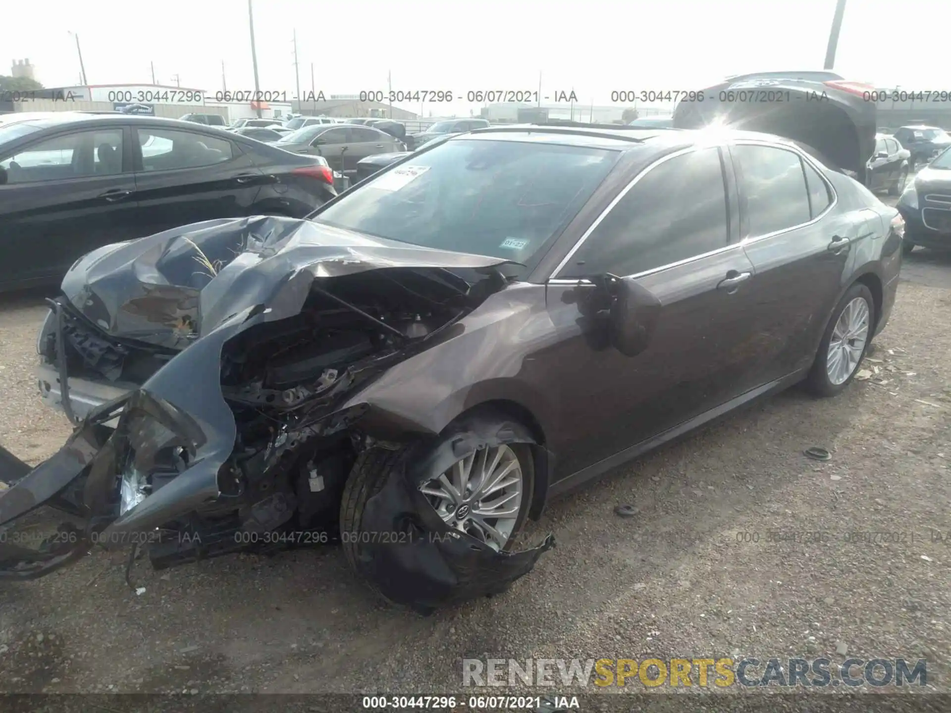 2 Photograph of a damaged car 4T1B11HKXKU800314 TOYOTA CAMRY 2019