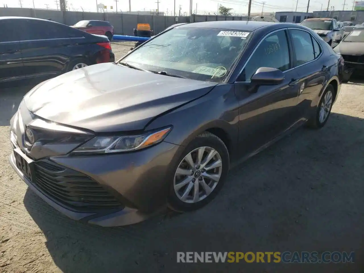 2 Photograph of a damaged car 4T1B11HKXKU805870 TOYOTA CAMRY 2019