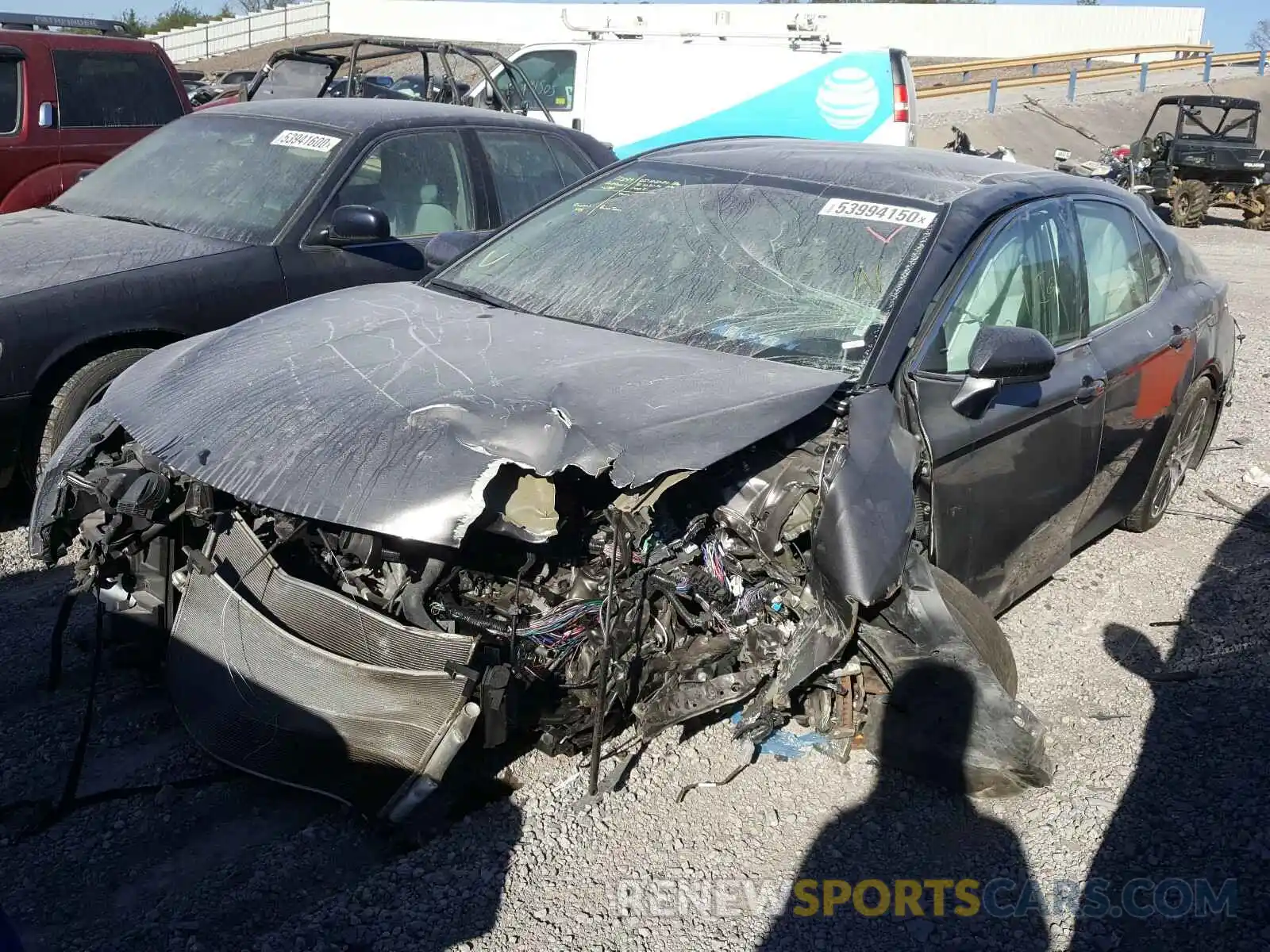 2 Photograph of a damaged car 4T1B11HKXKU808610 TOYOTA CAMRY 2019