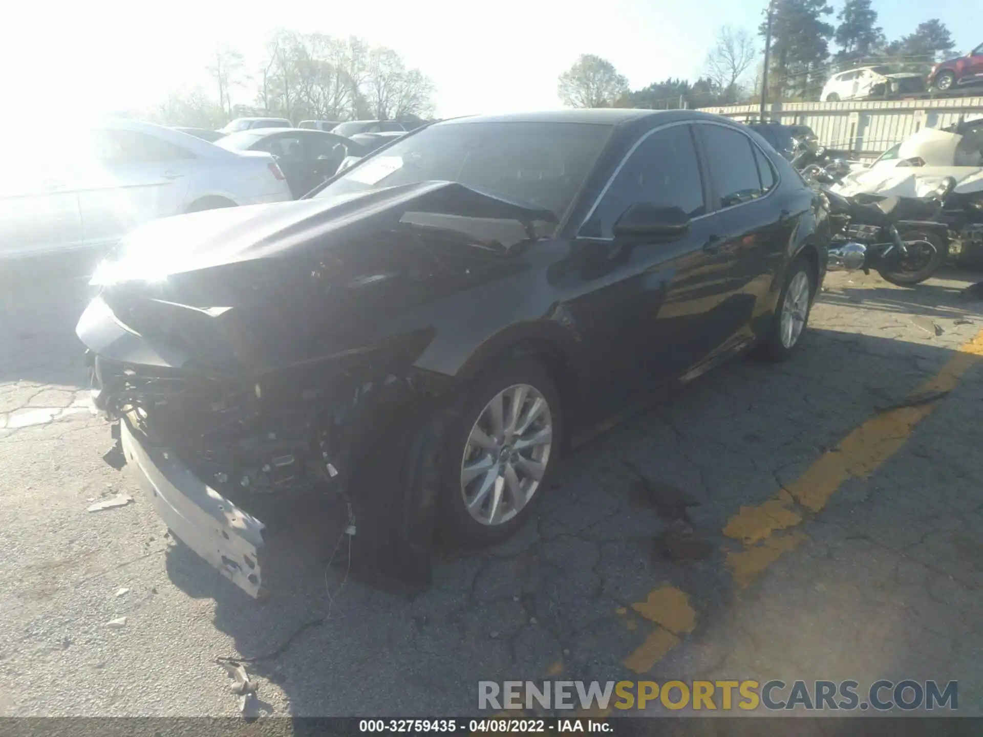 2 Photograph of a damaged car 4T1B11HKXKU811667 TOYOTA CAMRY 2019