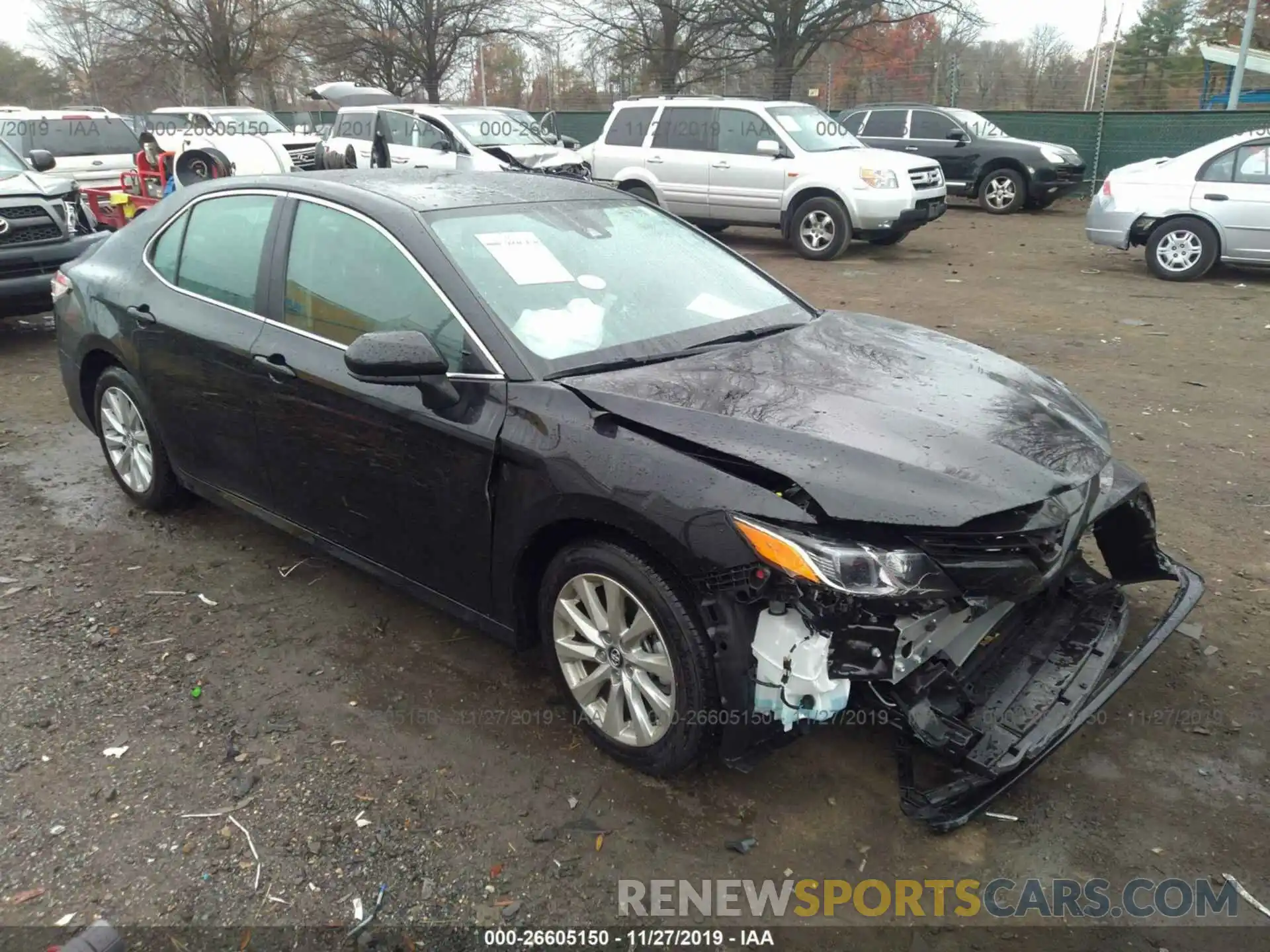 1 Photograph of a damaged car 4T1B11HKXKU814455 TOYOTA CAMRY 2019